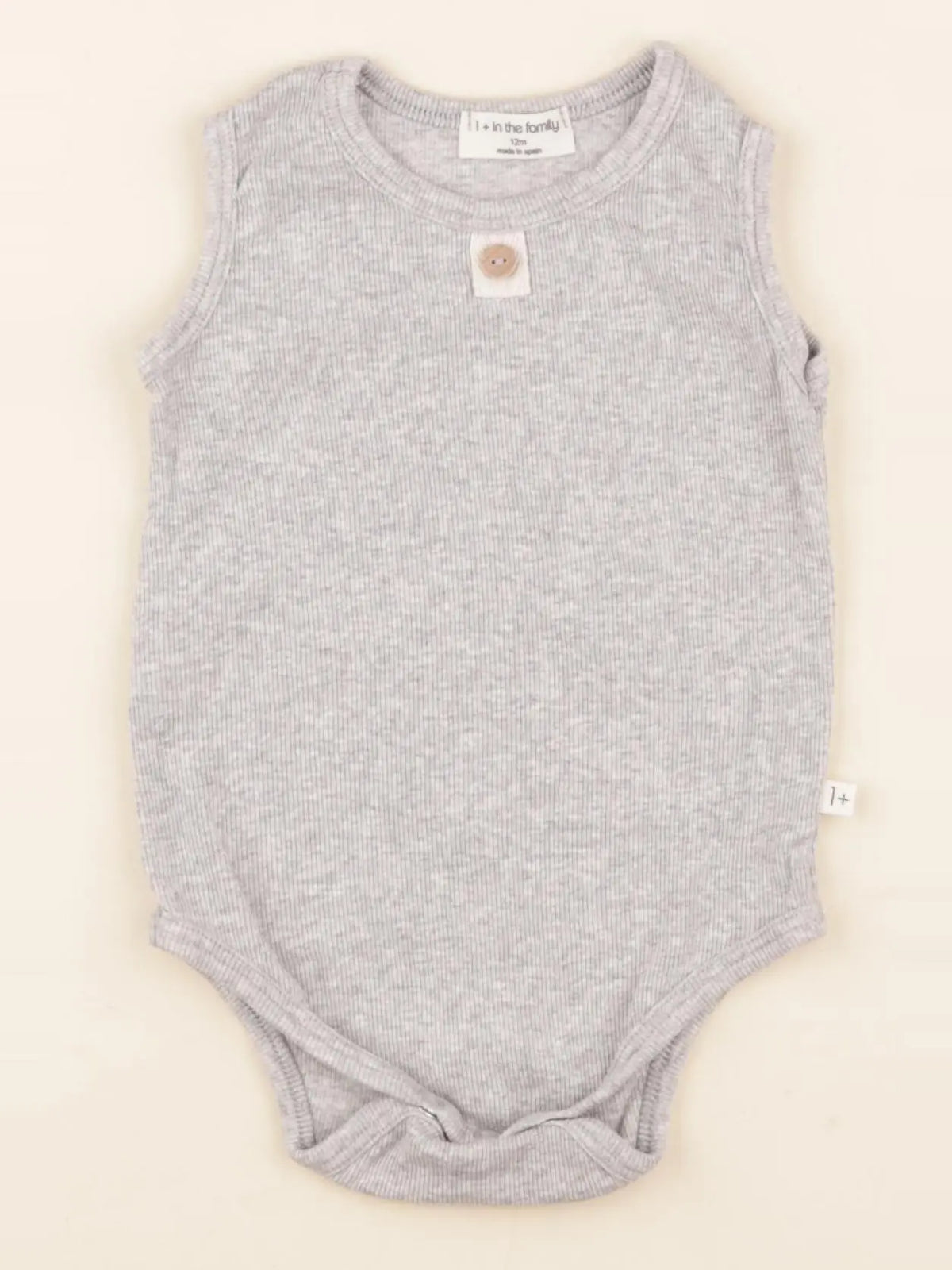 1+ In the family - body gris - 12 mois