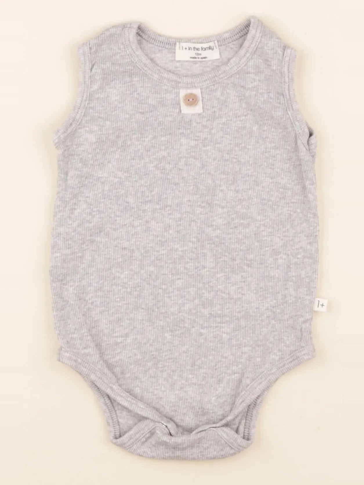 1+ In the family - body gris - 12 mois