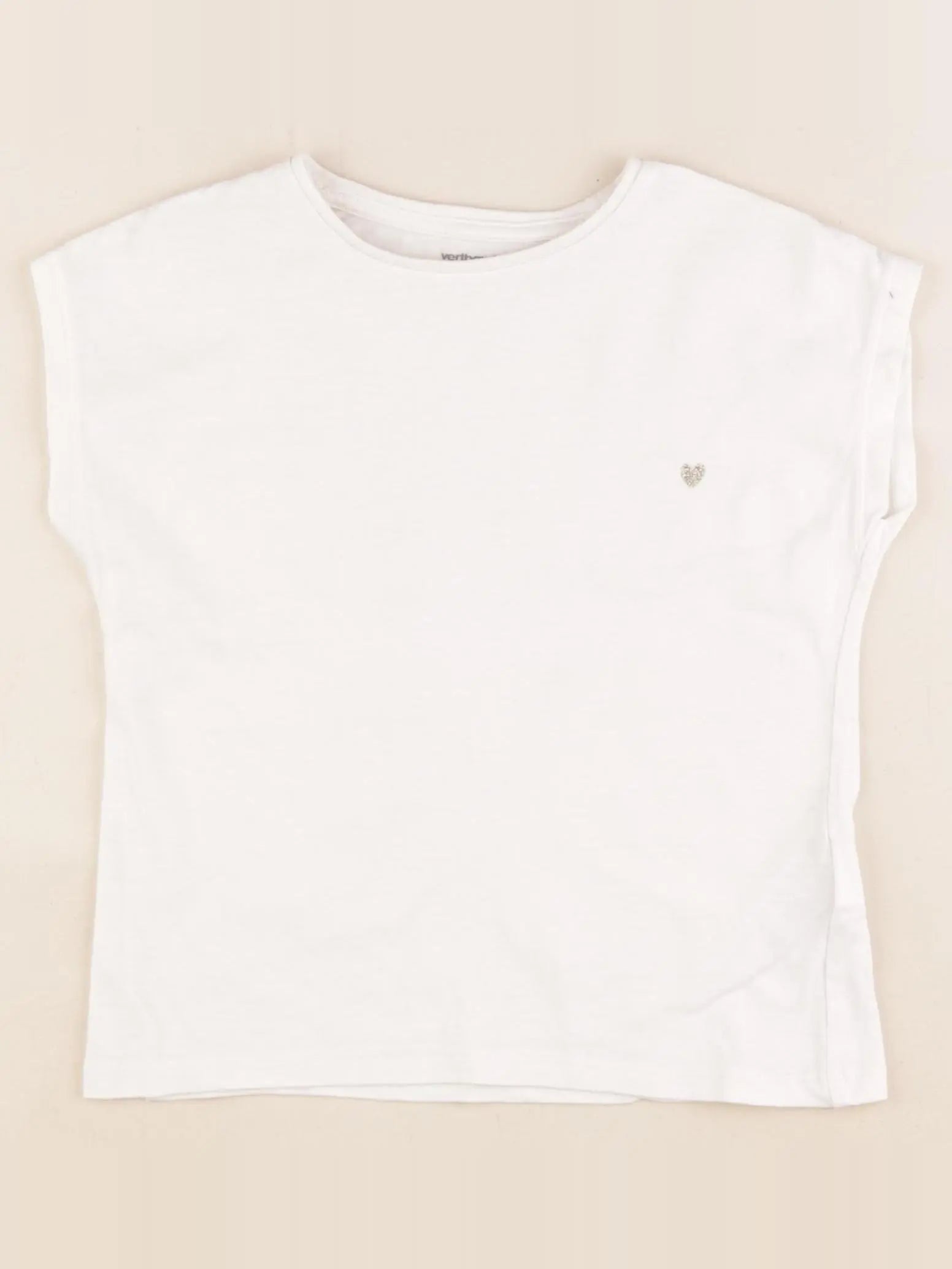 Vertbaudet - tee-shirt blanc - 5 ans