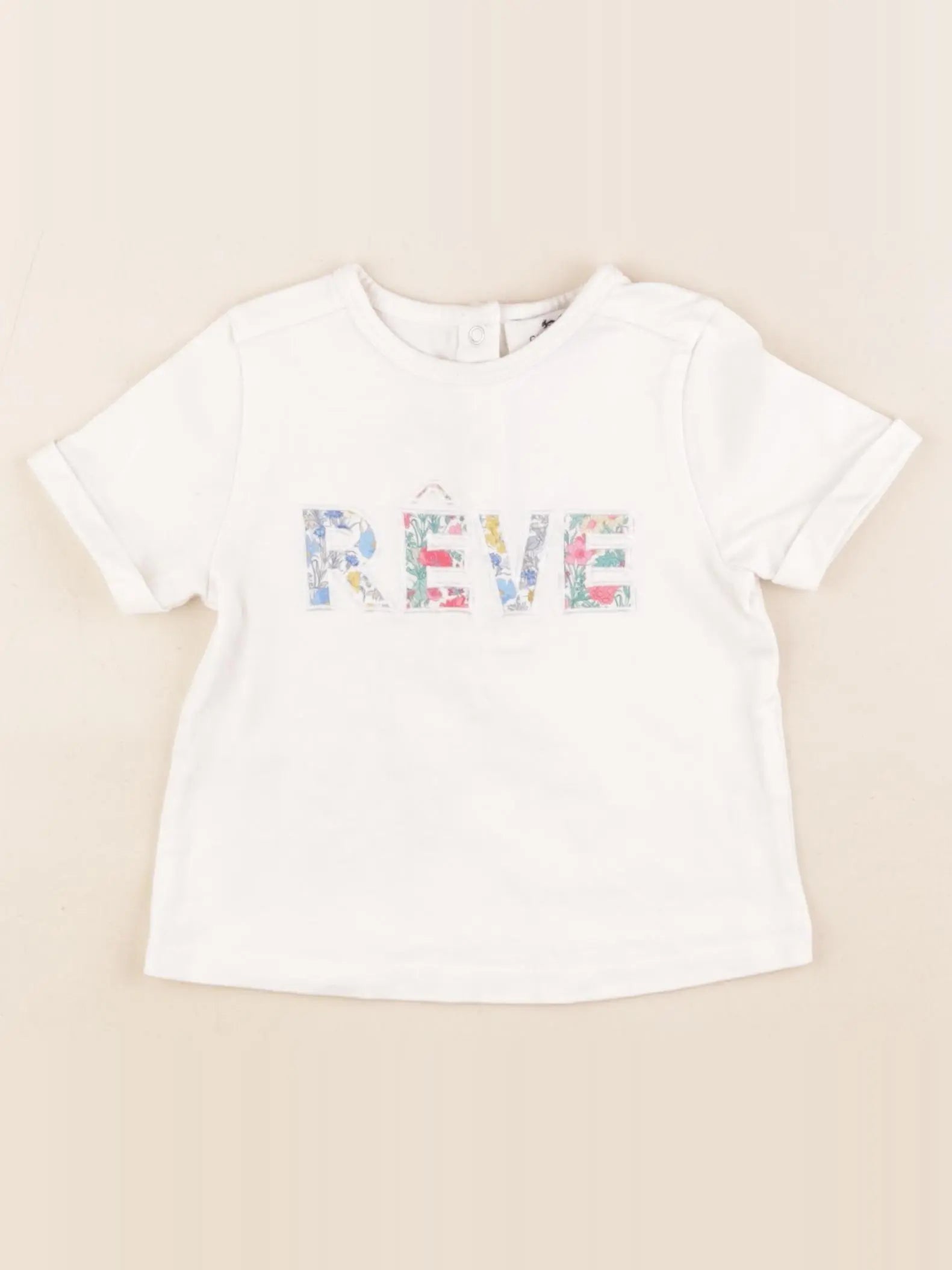 Cyrillus - tee-shirt blanc - 18 mois