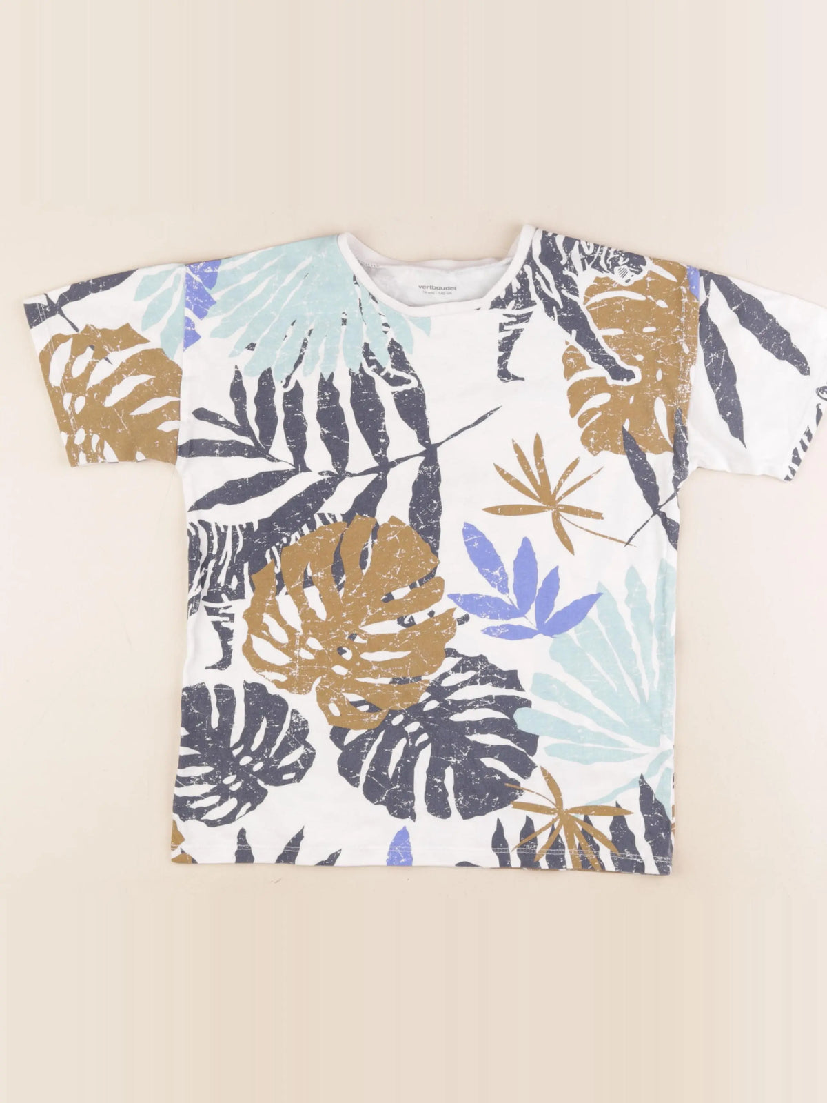 Vertbaudet - tee-shirt multicolore - 10 ans