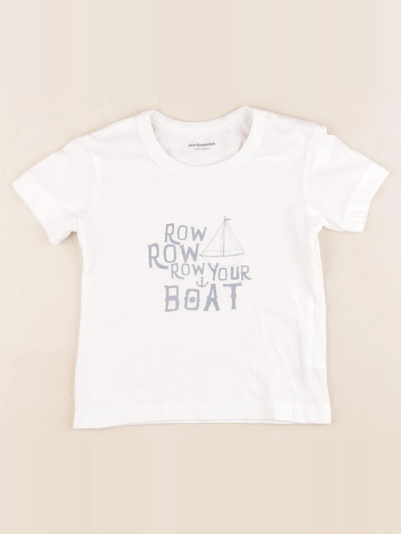 Vertbaudet - tee-shirt blanc - 3 ans