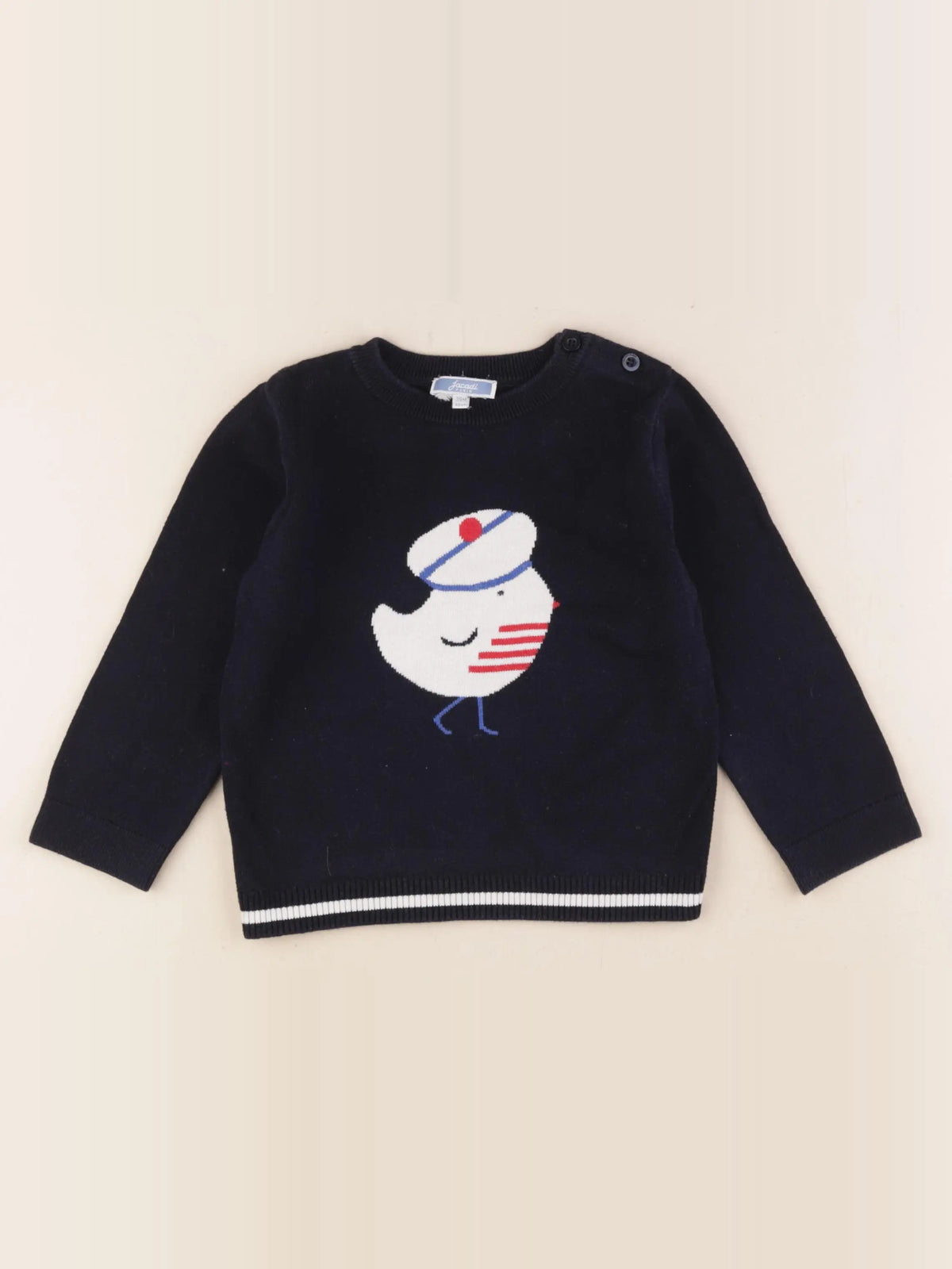 Jacadi - pull bleu - 36 mois