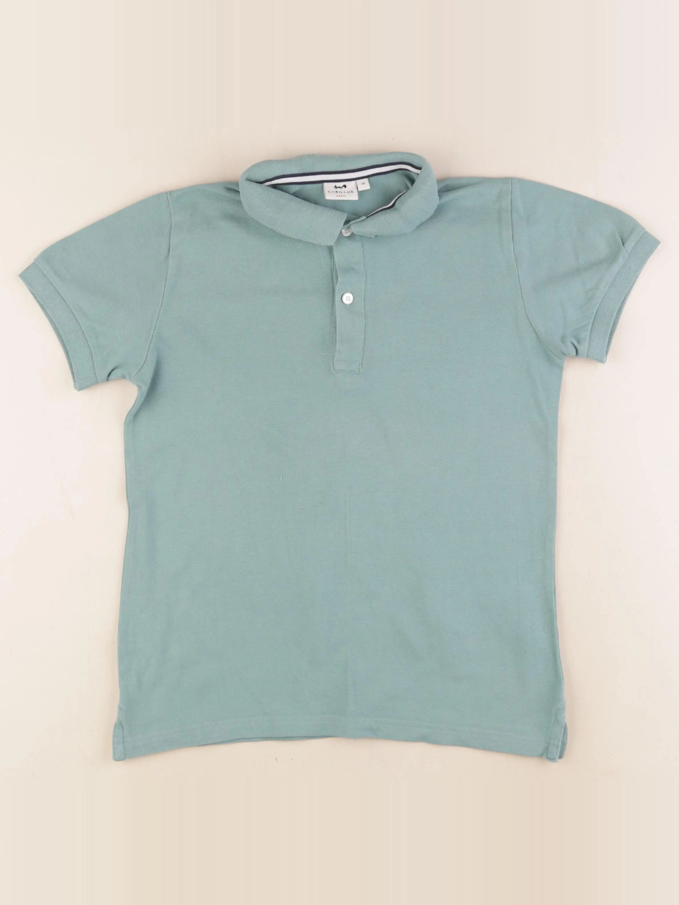 Cyrillus - polo vert - 10 ans