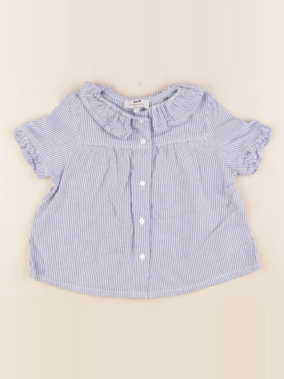 Cyrillus - blouse bleu - 3 ans