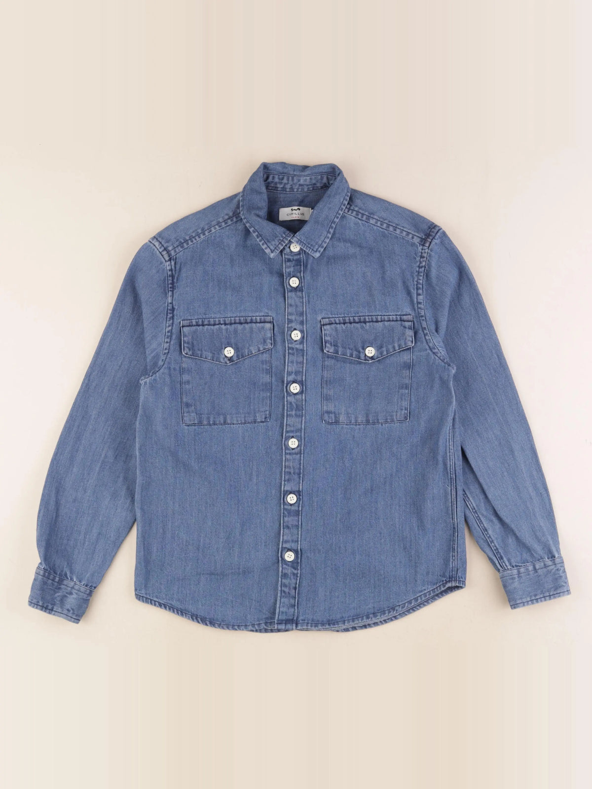 Cyrillus - chemise bleu - 10 ans