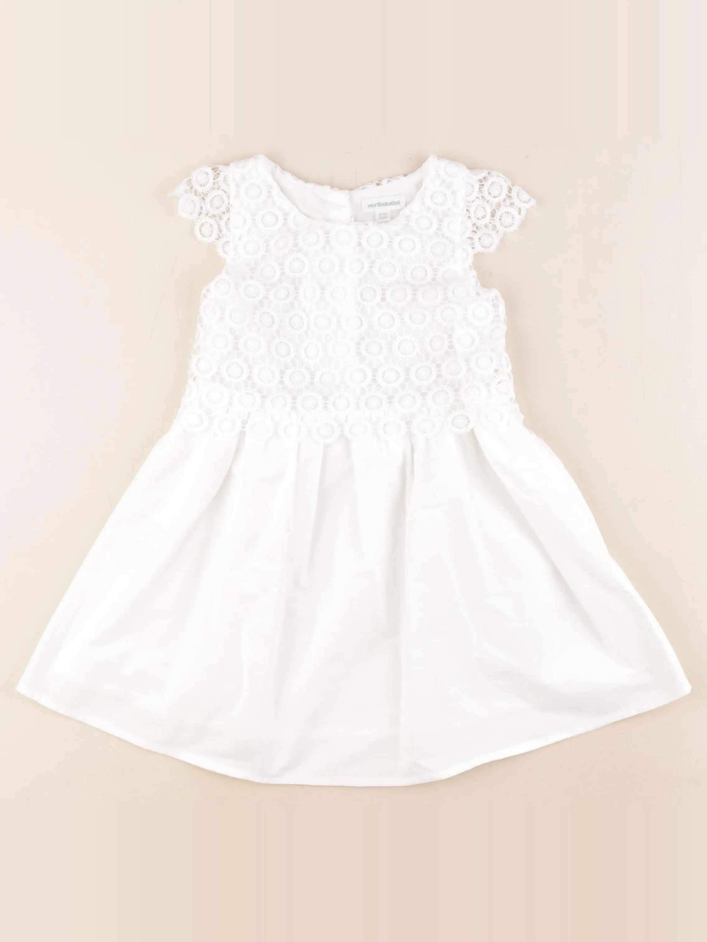 Vertbaudet - robe blanc - 3 ans