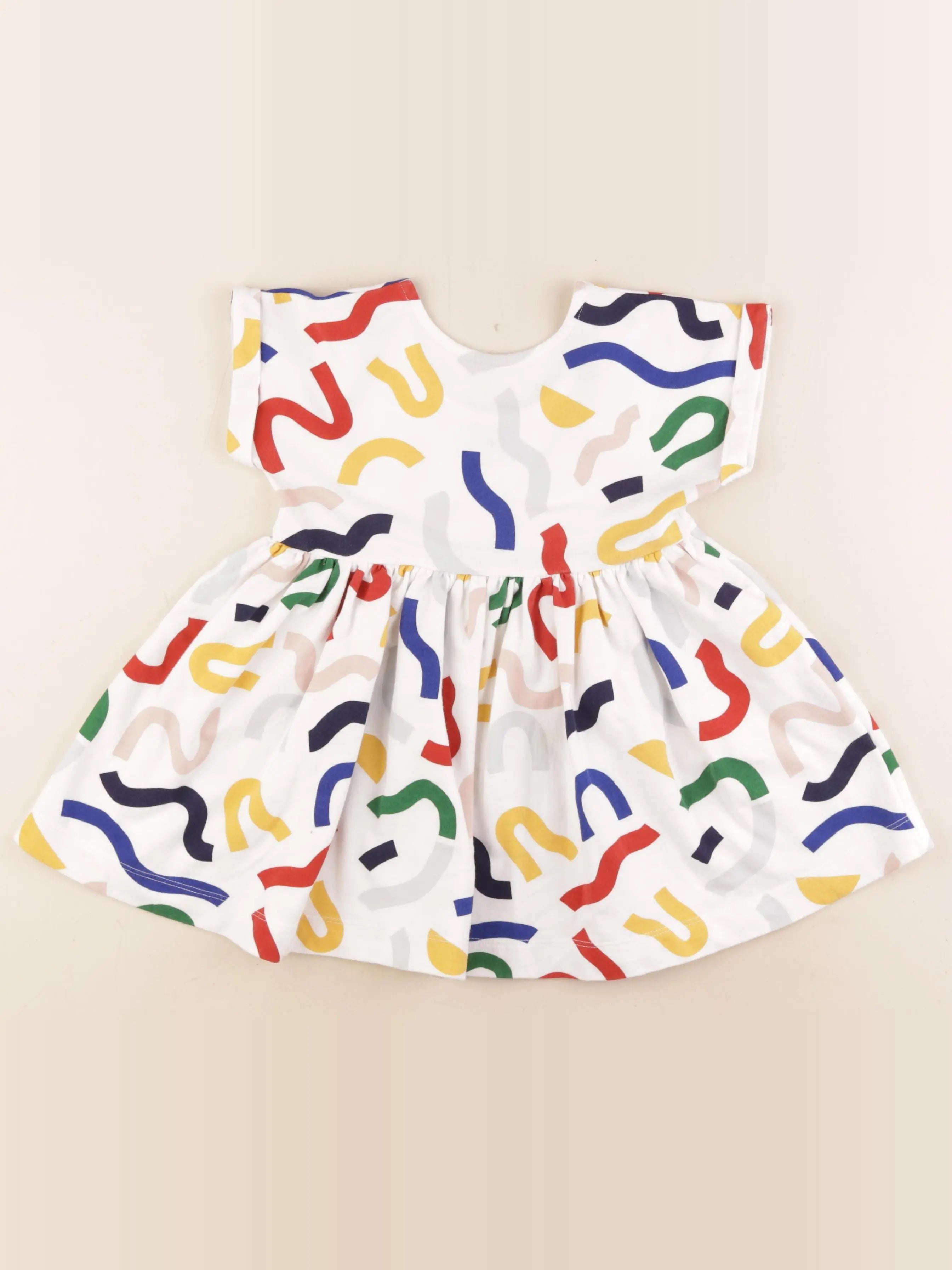 Petit Bateau - robe multicolore - 4 ans
