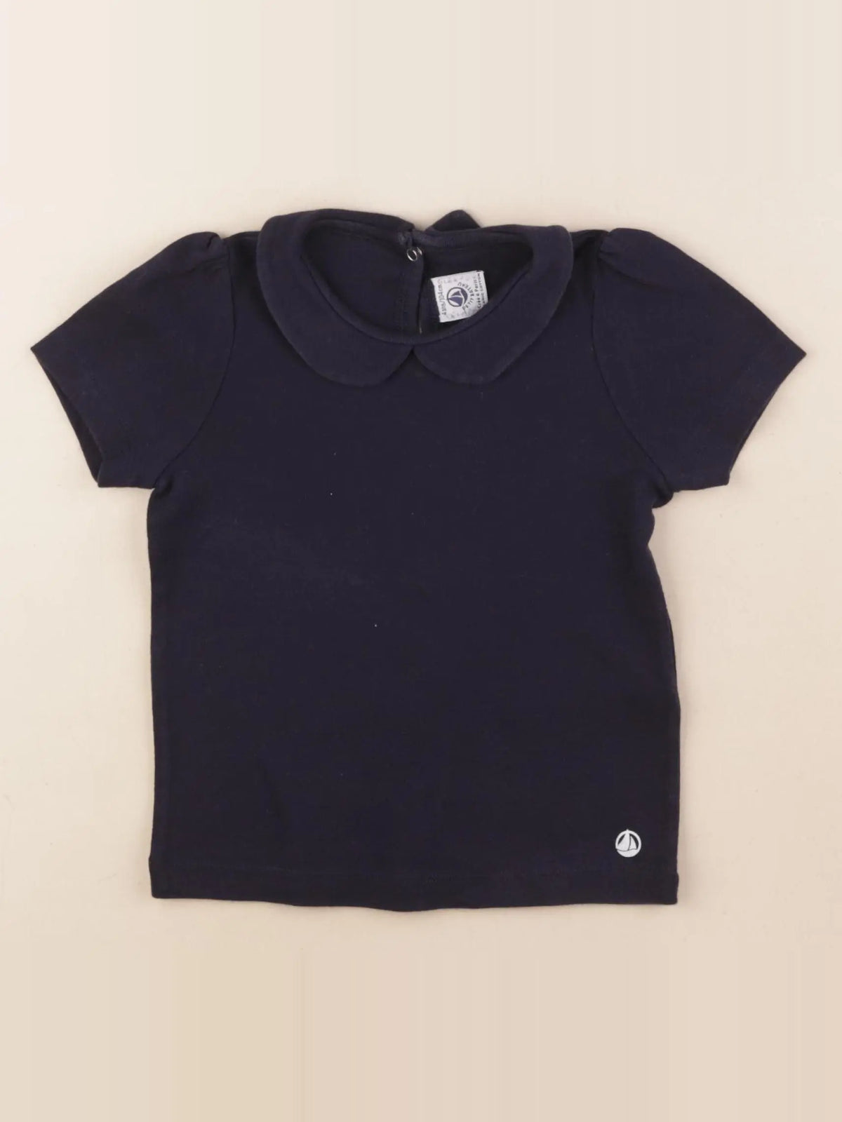 Petit Bateau - tee-shirt bleu - 4 ans