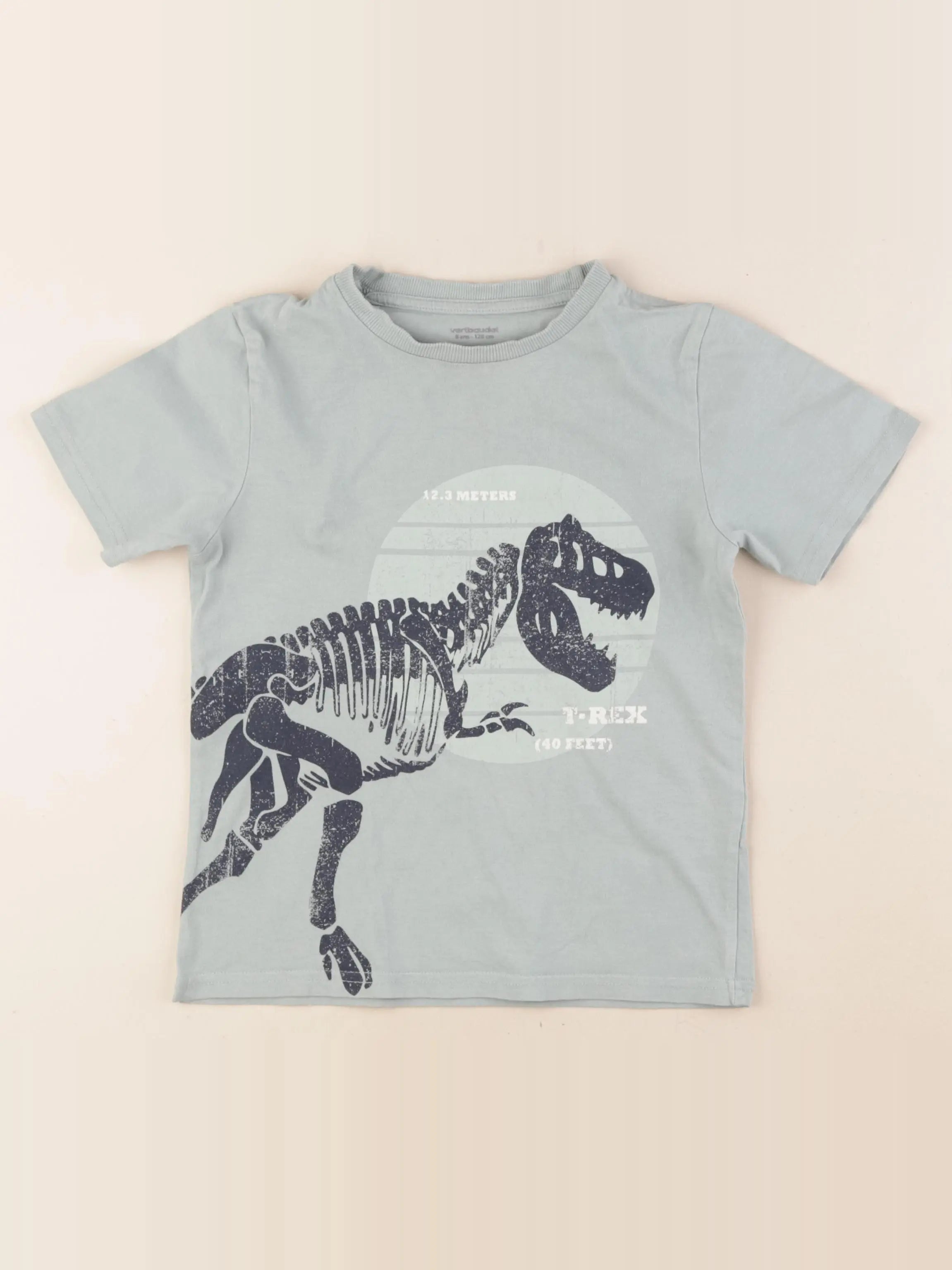 Vertbaudet - tee-shirt bleu - 8 ans