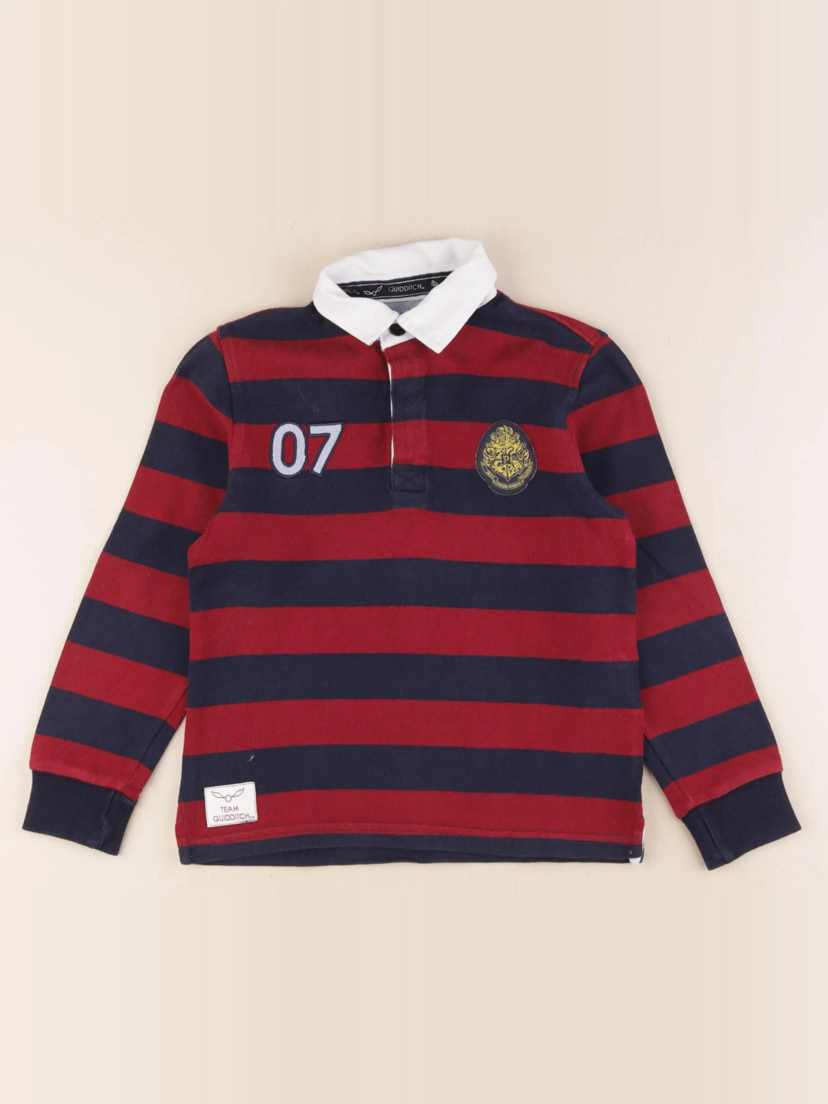 Cyrillus - polo bleu, rouge - 6 ans