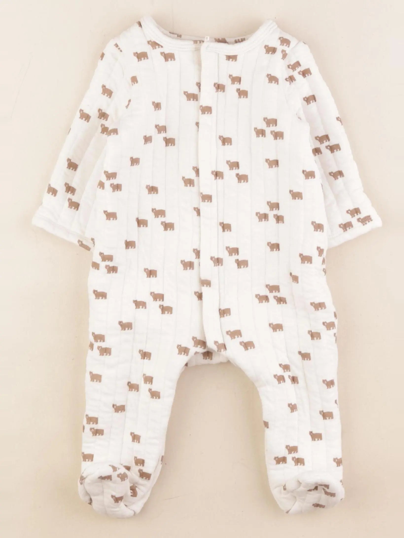 Tape à l'oeil - pyjama coton beige, marron - 6 mois