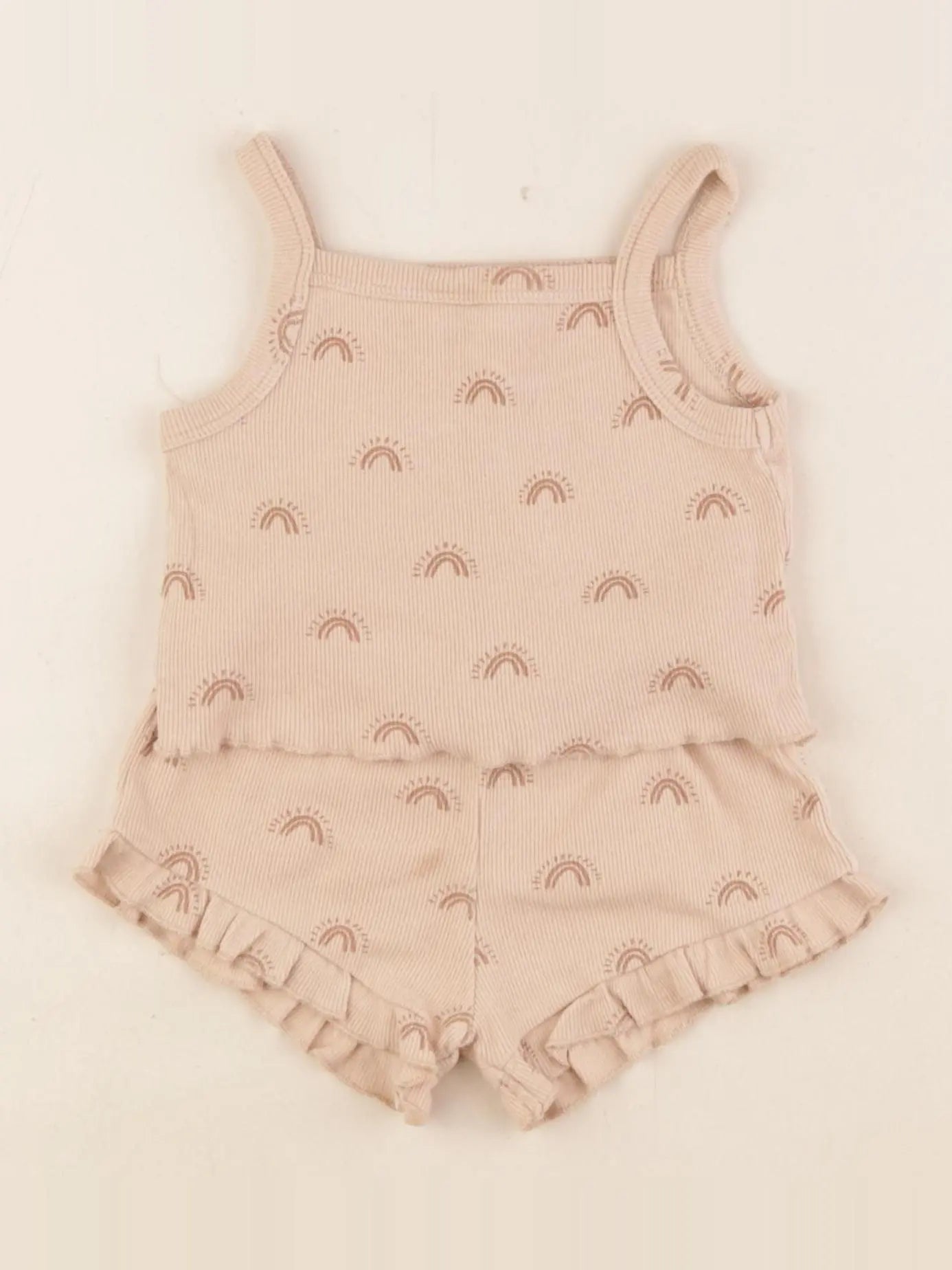 Quincy Mae - pyjama coton marron - 12/18 mois