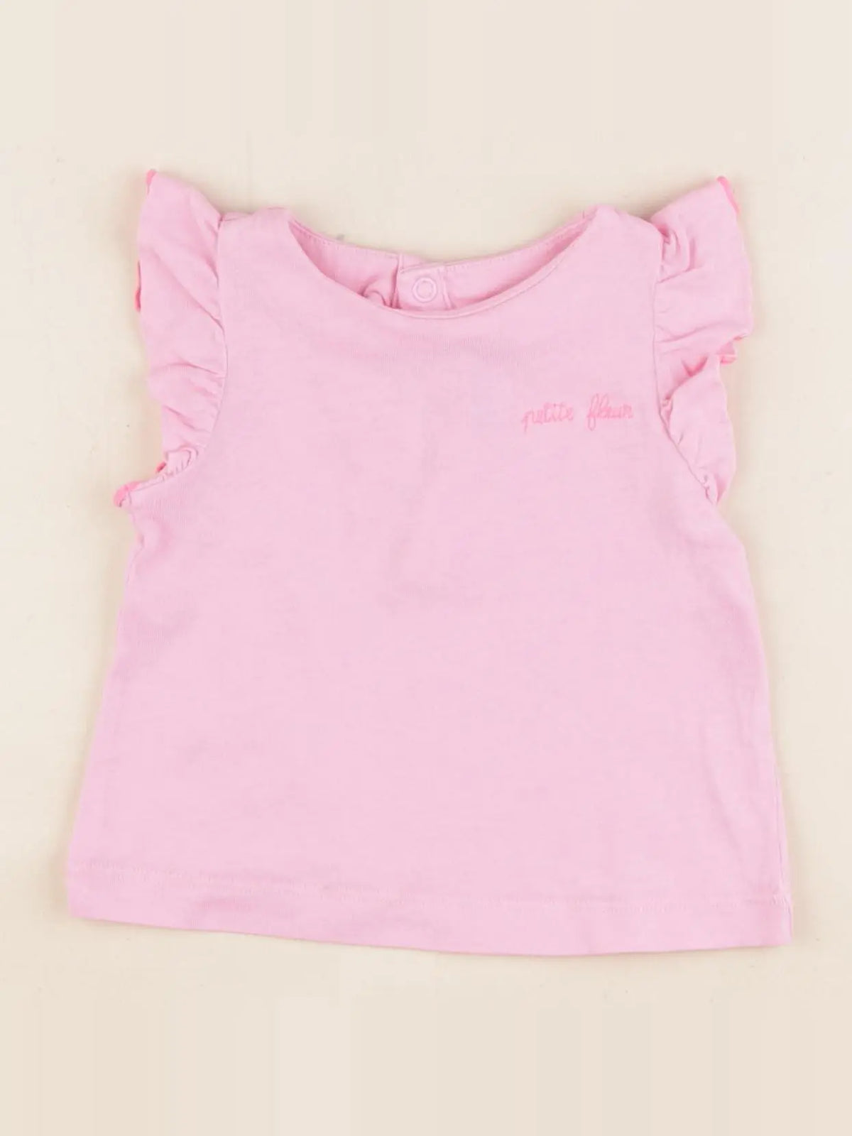 Jacadi - tee-shirt rose - 12 mois