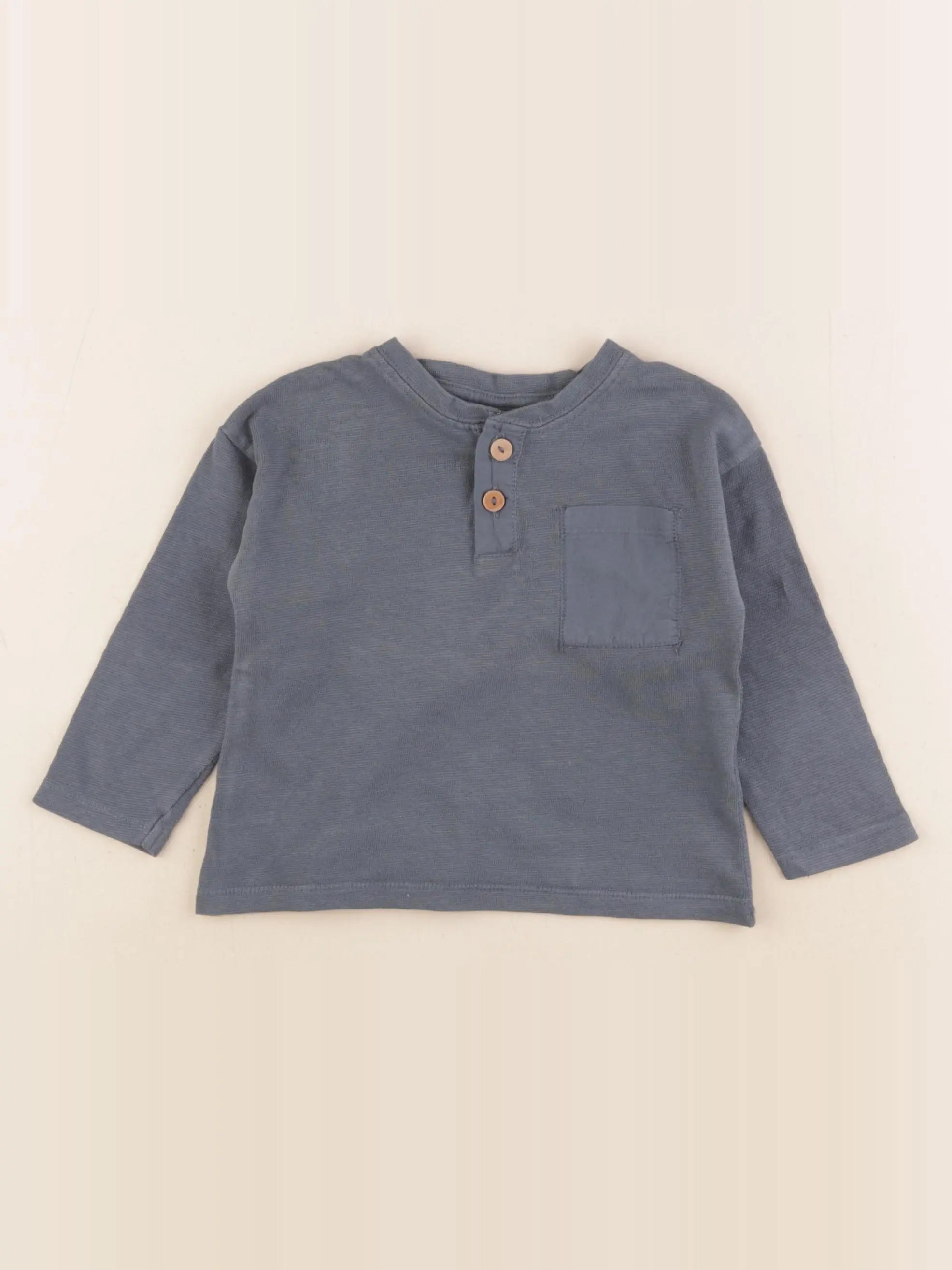 Zara - tee-shirt bleu - 9/12 mois