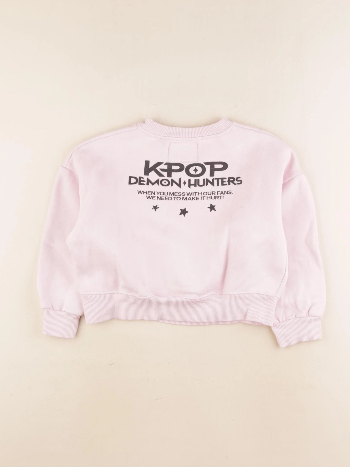 Zara - sweat imprimé au dos rose - 6/7 ans