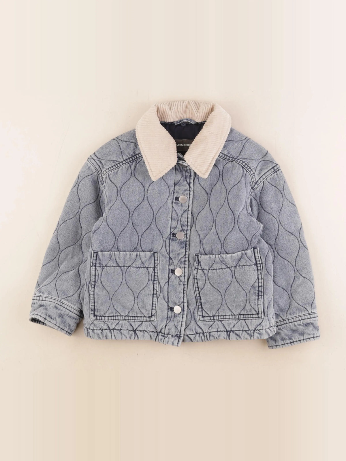 Monoprix - veste doublé bleu - 5 ans