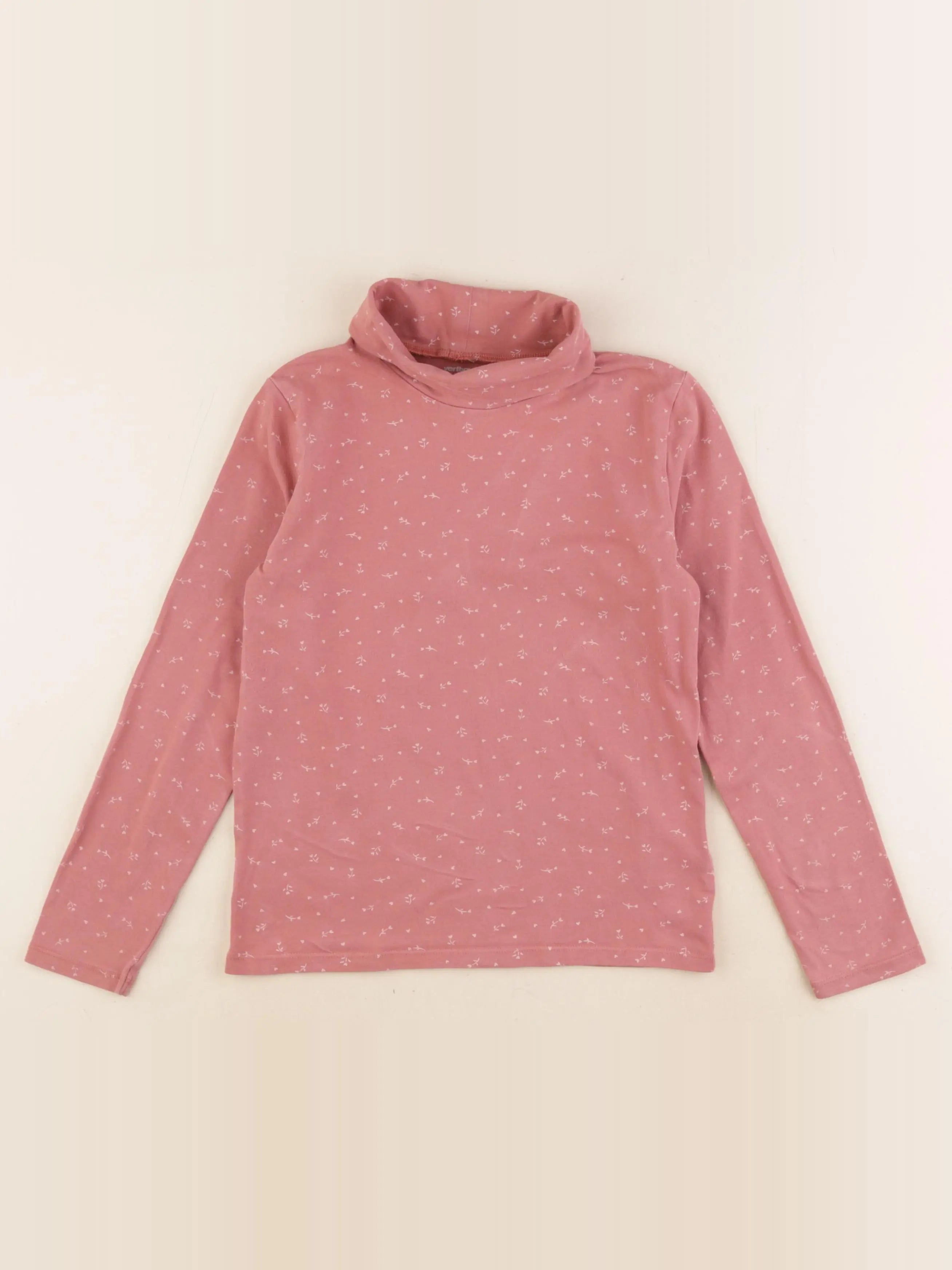 Vertbaudet - sous-pull rose - 8 ans
