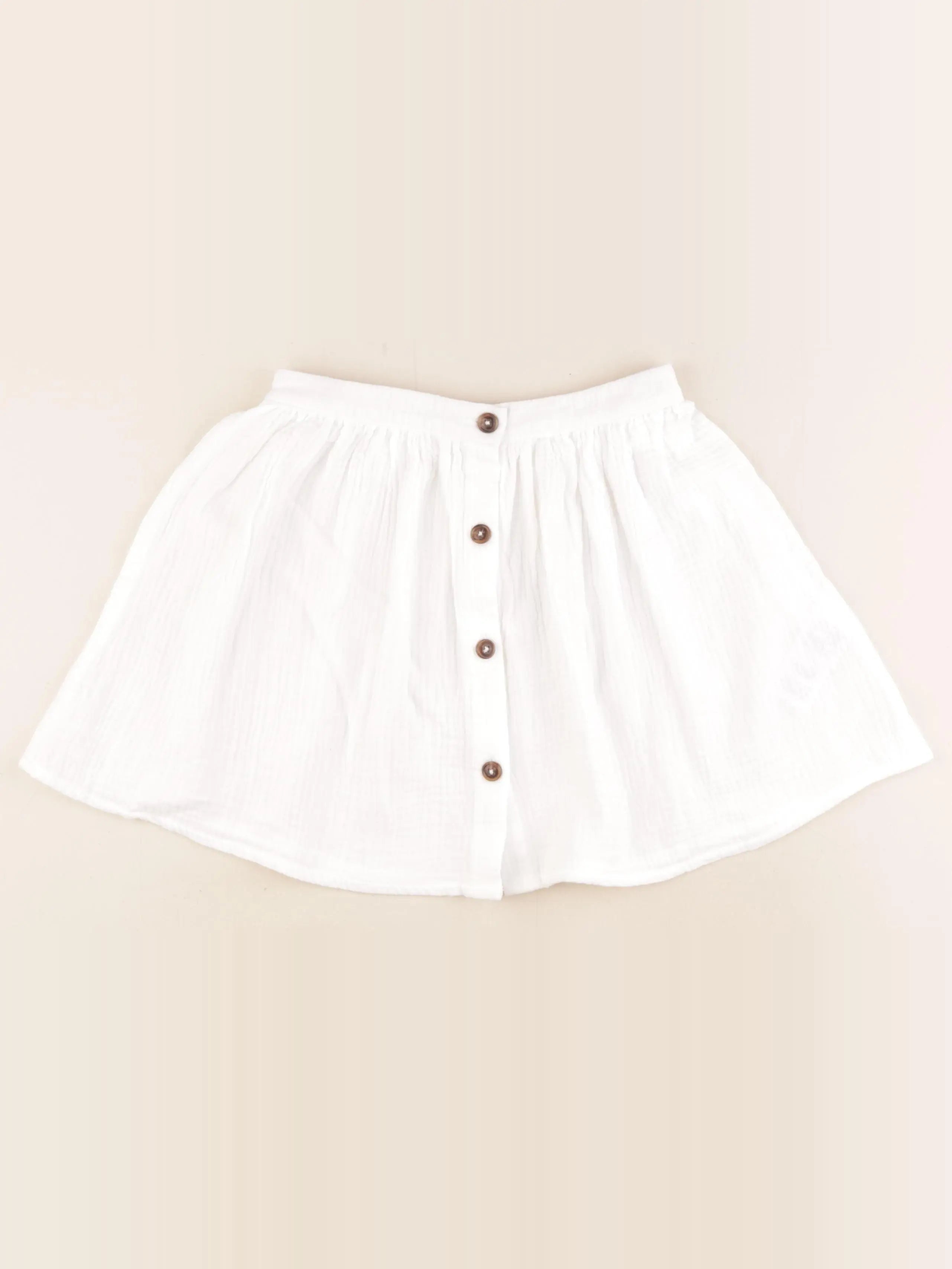 Vertbaudet - jupe blanc - 8 ans
