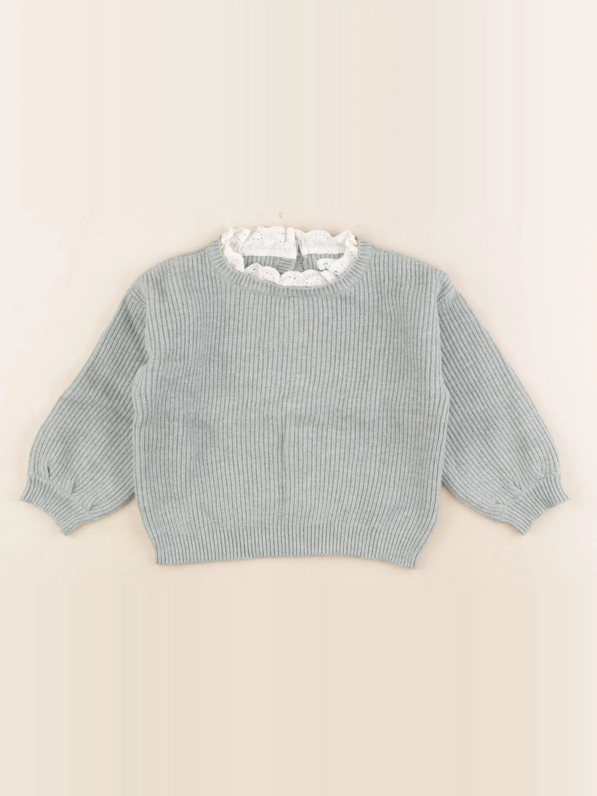 Vertbaudet - pull bleu - 18 mois