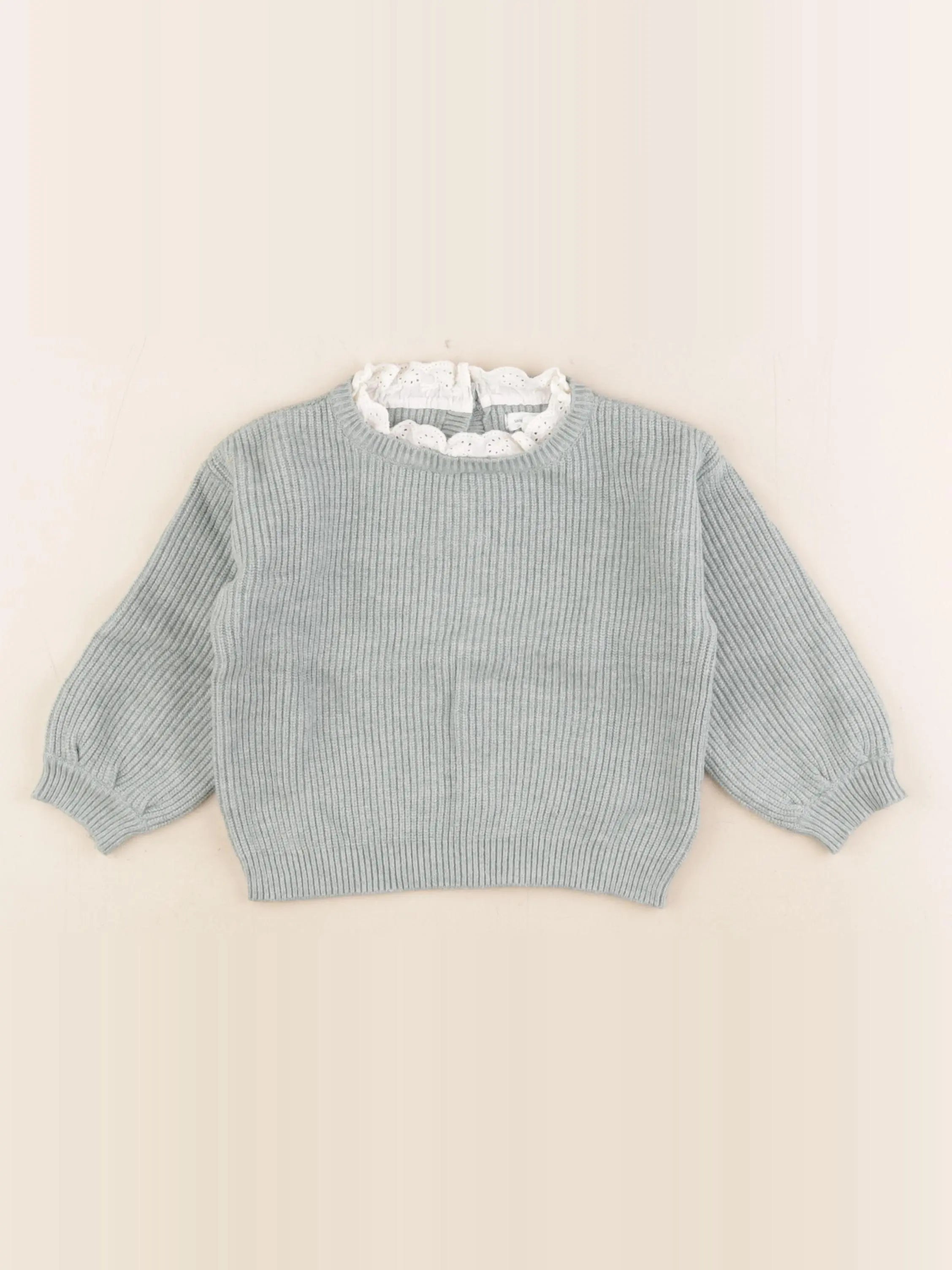 Vertbaudet - pull bleu - 18 mois