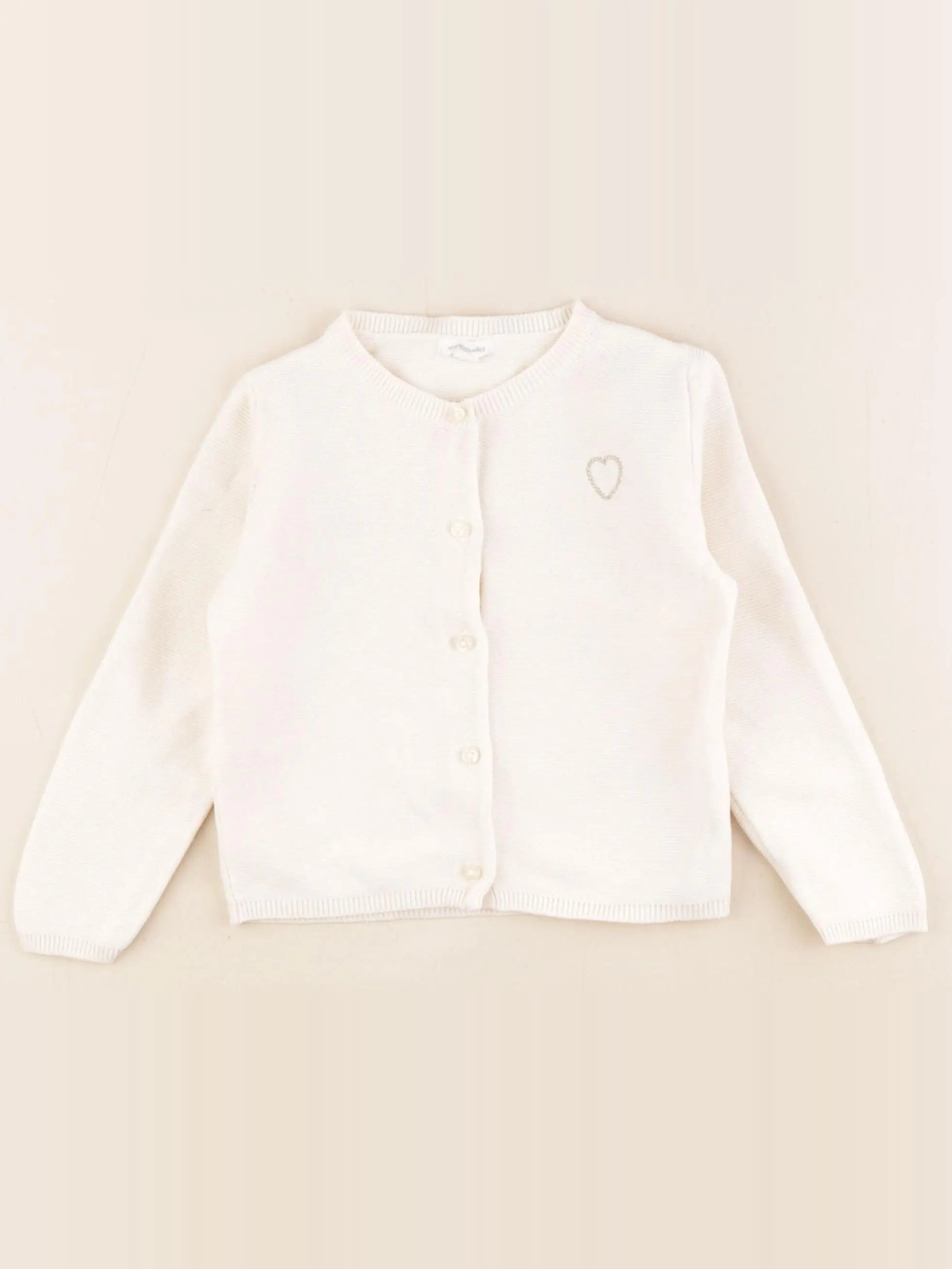 Vertbaudet - gilet beige, or - 24 mois