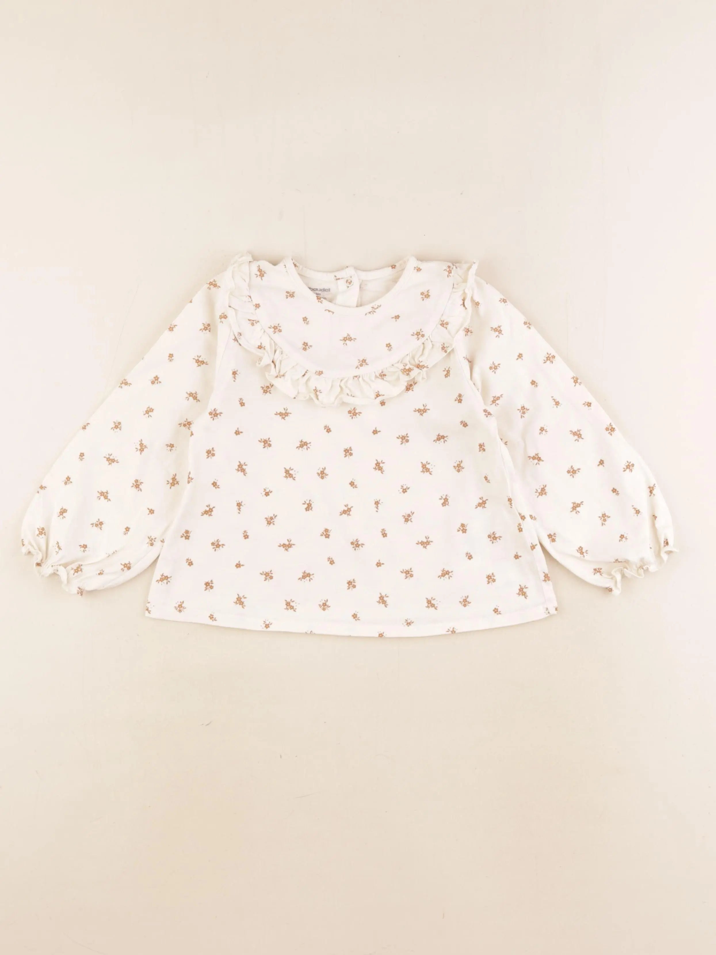 Vertbaudet - tee-shirt beige - 2 ans