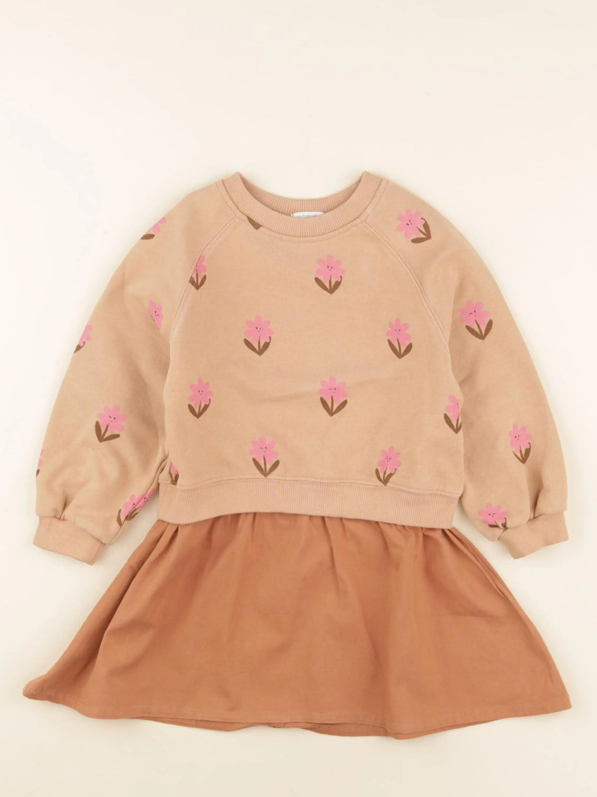 Vertbaudet - robe marron - 3 ans