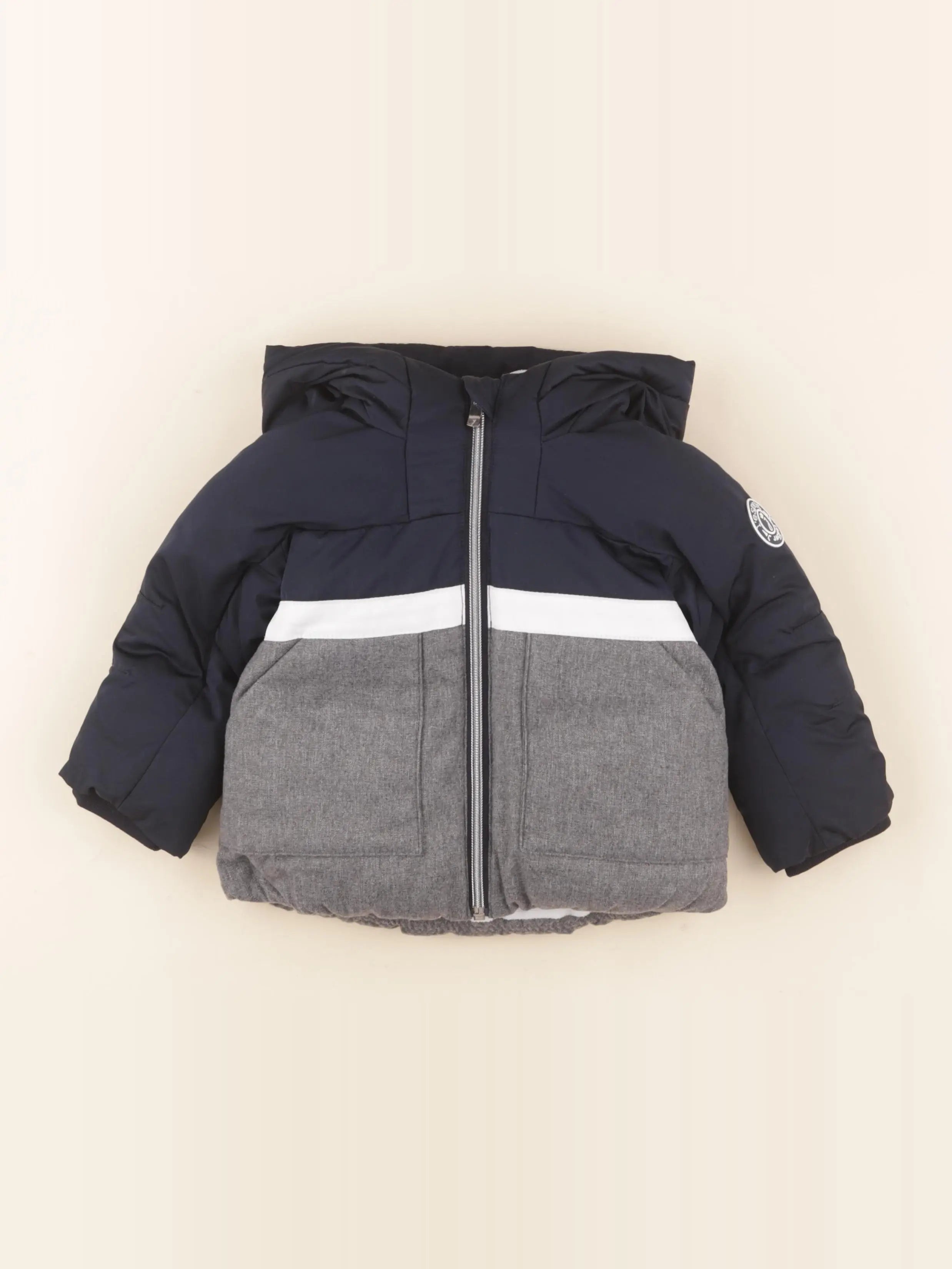 Jacadi - doudoune bleu, gris - 18 mois
