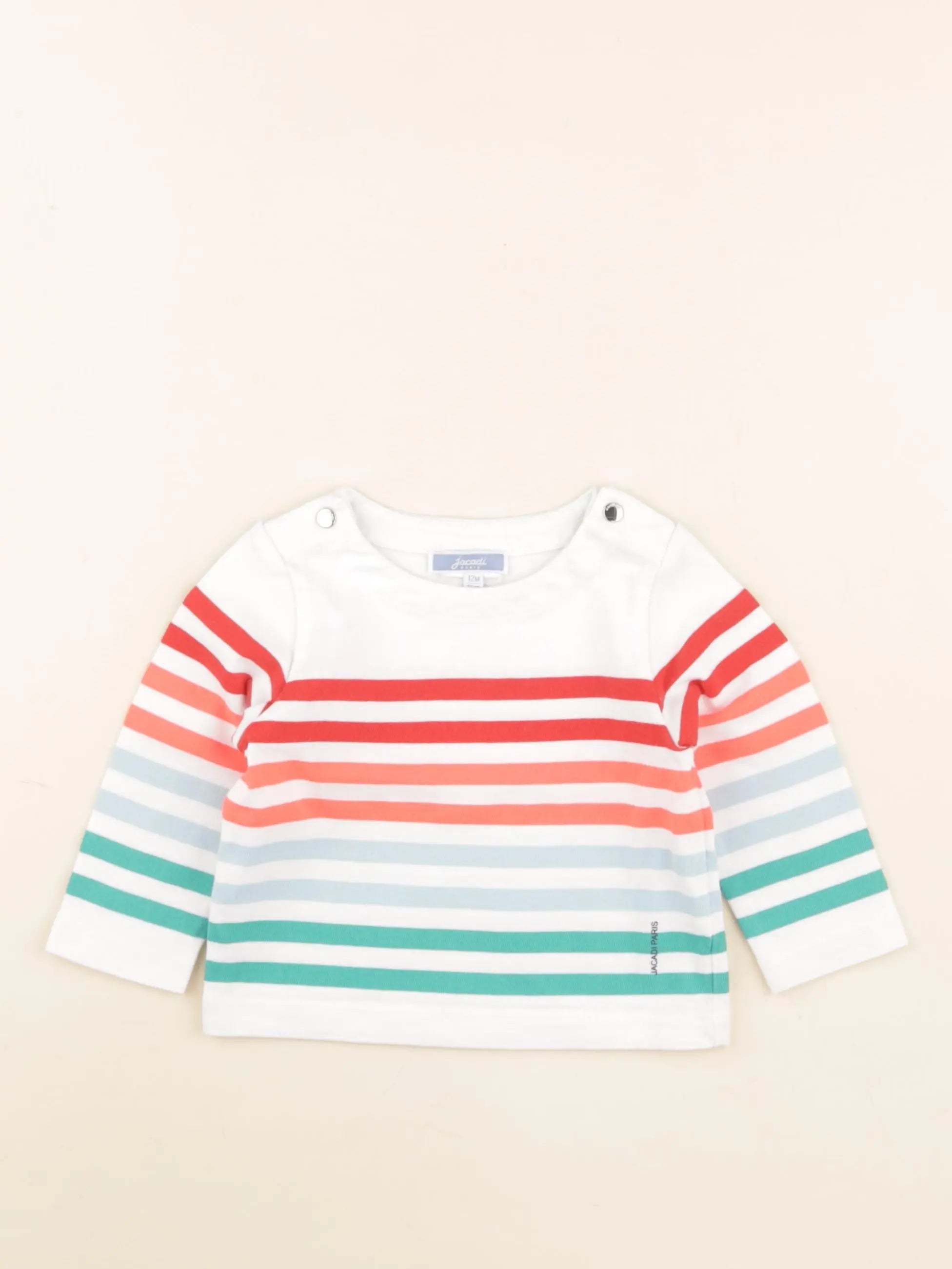 Jacadi - tee-shirt multicolore - 12 mois
