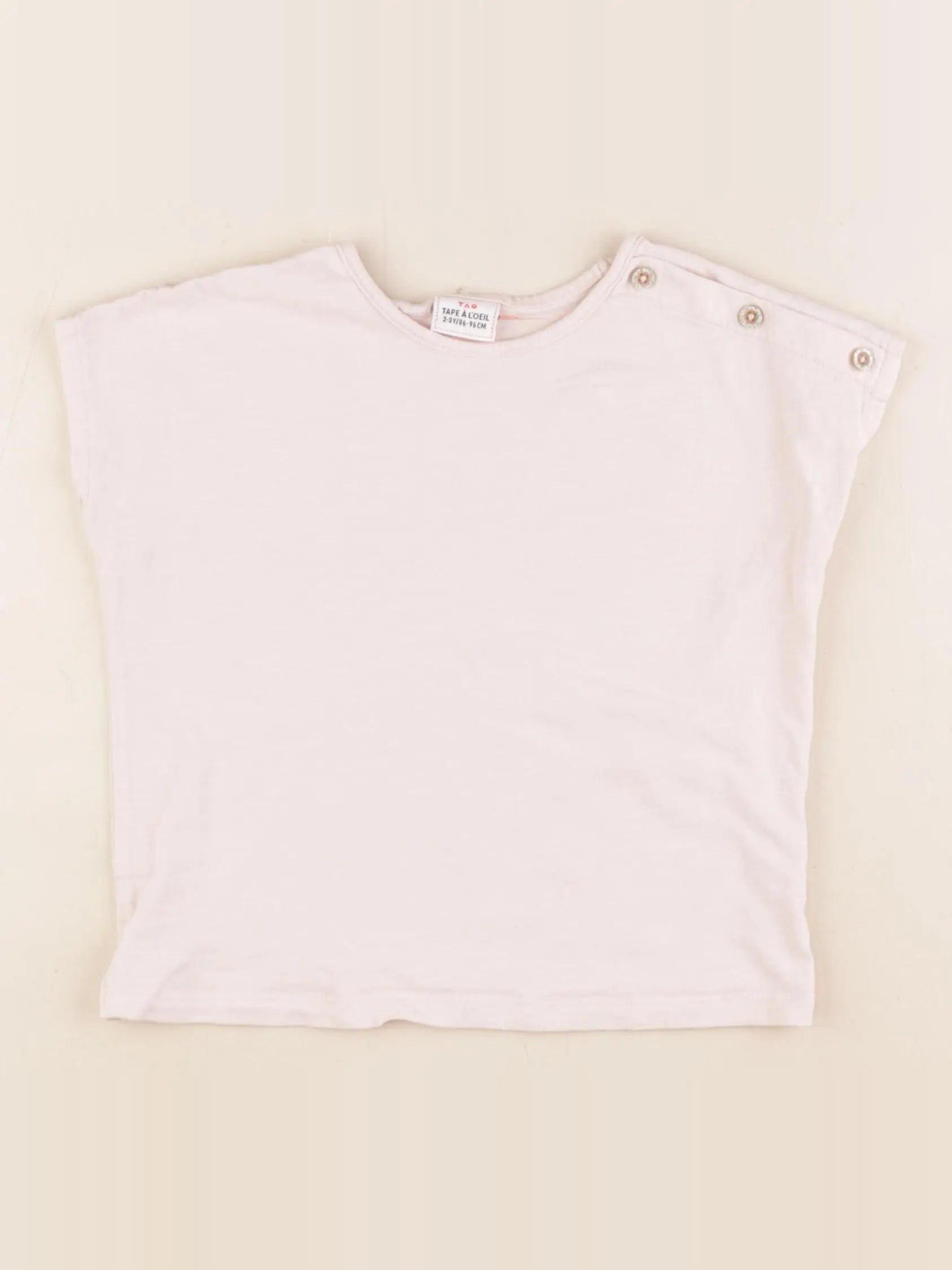 Tape à l'oeil - tee-shirt rose - 2/3 ans
