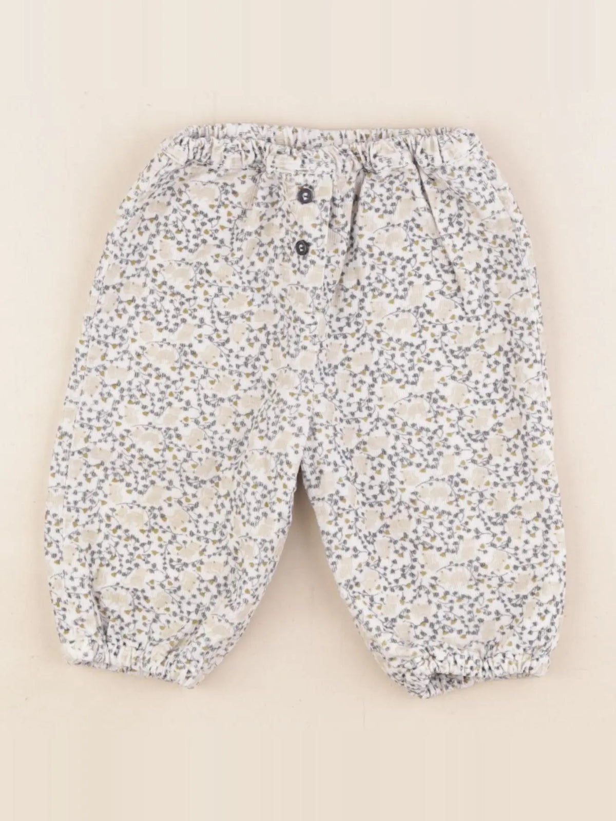Boutchou - pantalon doublé multicolore - 3 mois