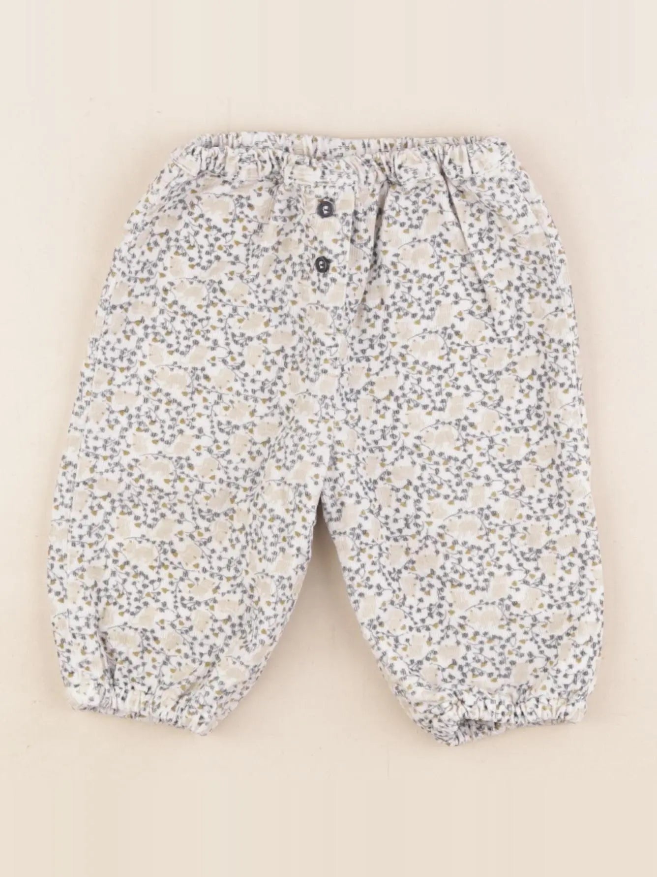 Boutchou - pantalon doublé multicolore - 3 mois