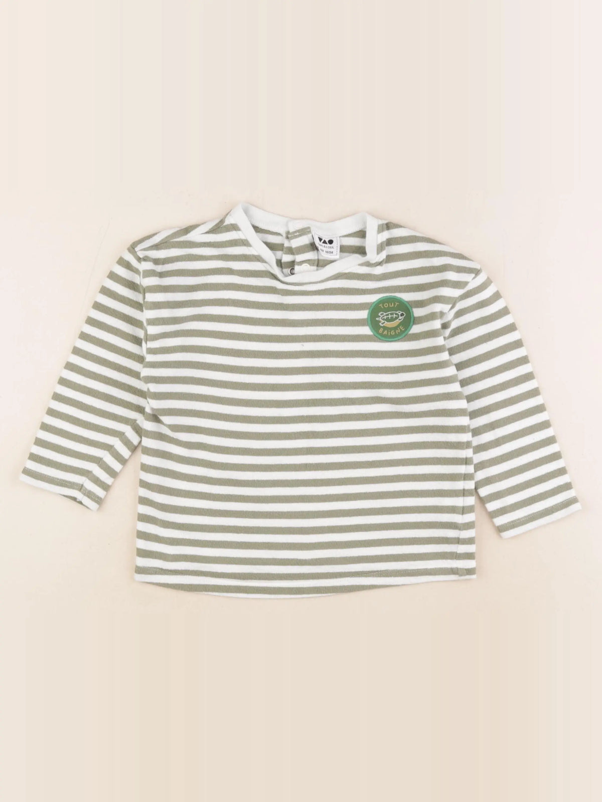 Tape à l'oeil - tee-shirt blanc, vert - 3 ans