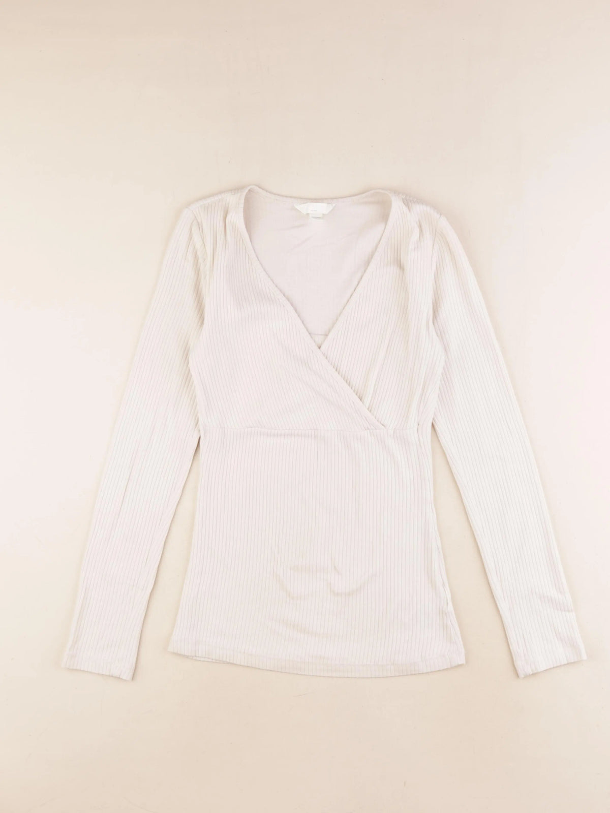 H&M - tee-shirt grossesse beige - s