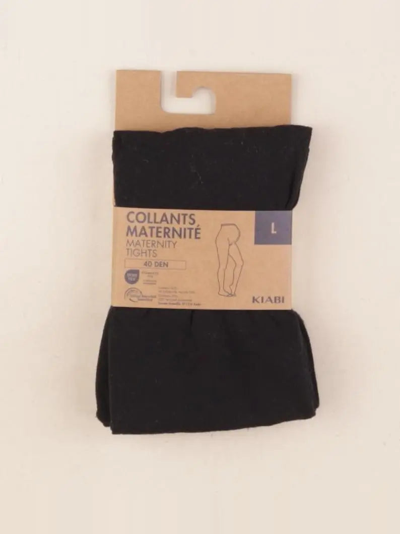 Kiabi - collants grossesse noir - l