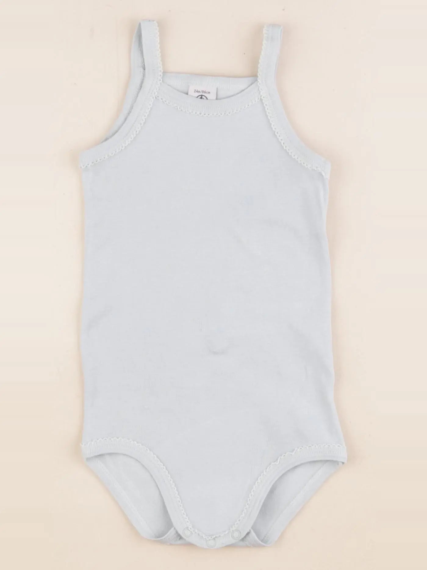 Petit Bateau - body bleu - 24 mois