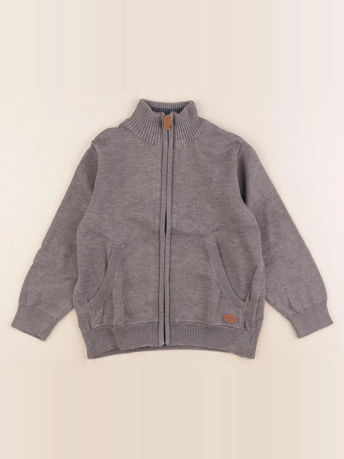 Vertbaudet - gilet gris - 5 ans