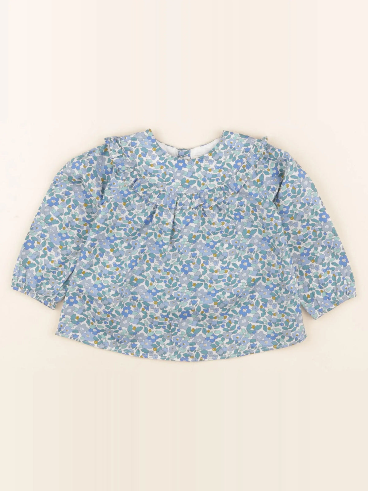 Cyrillus - blouse bleu - 18 mois