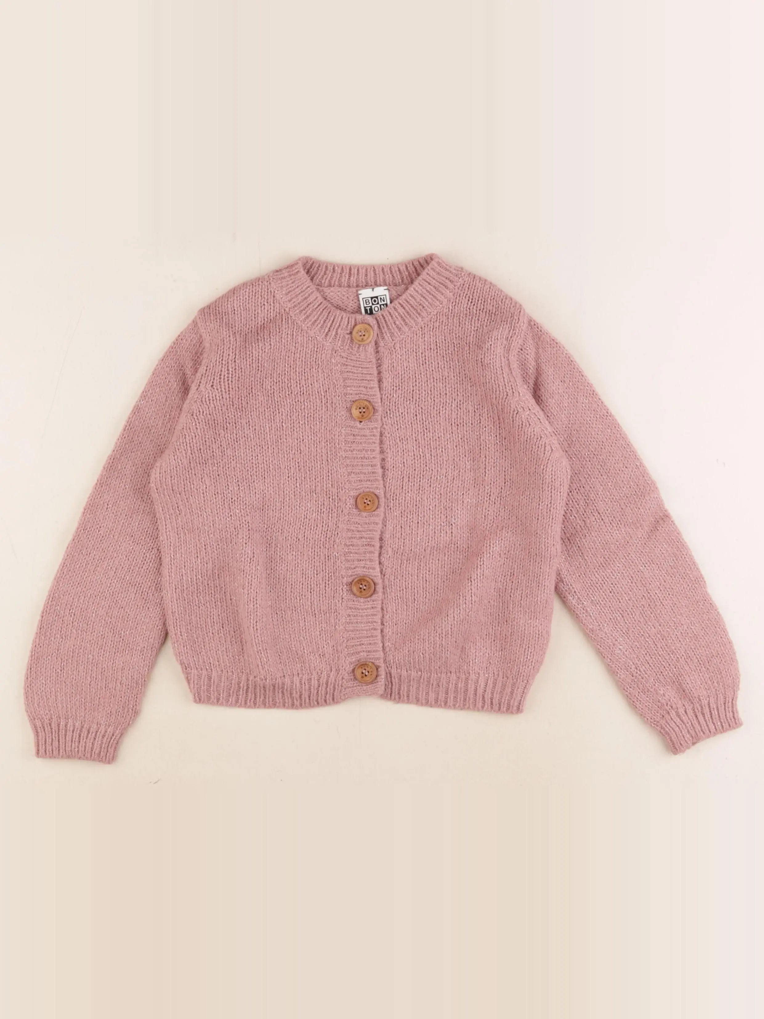 Bonton - gilet rose - 6 ans