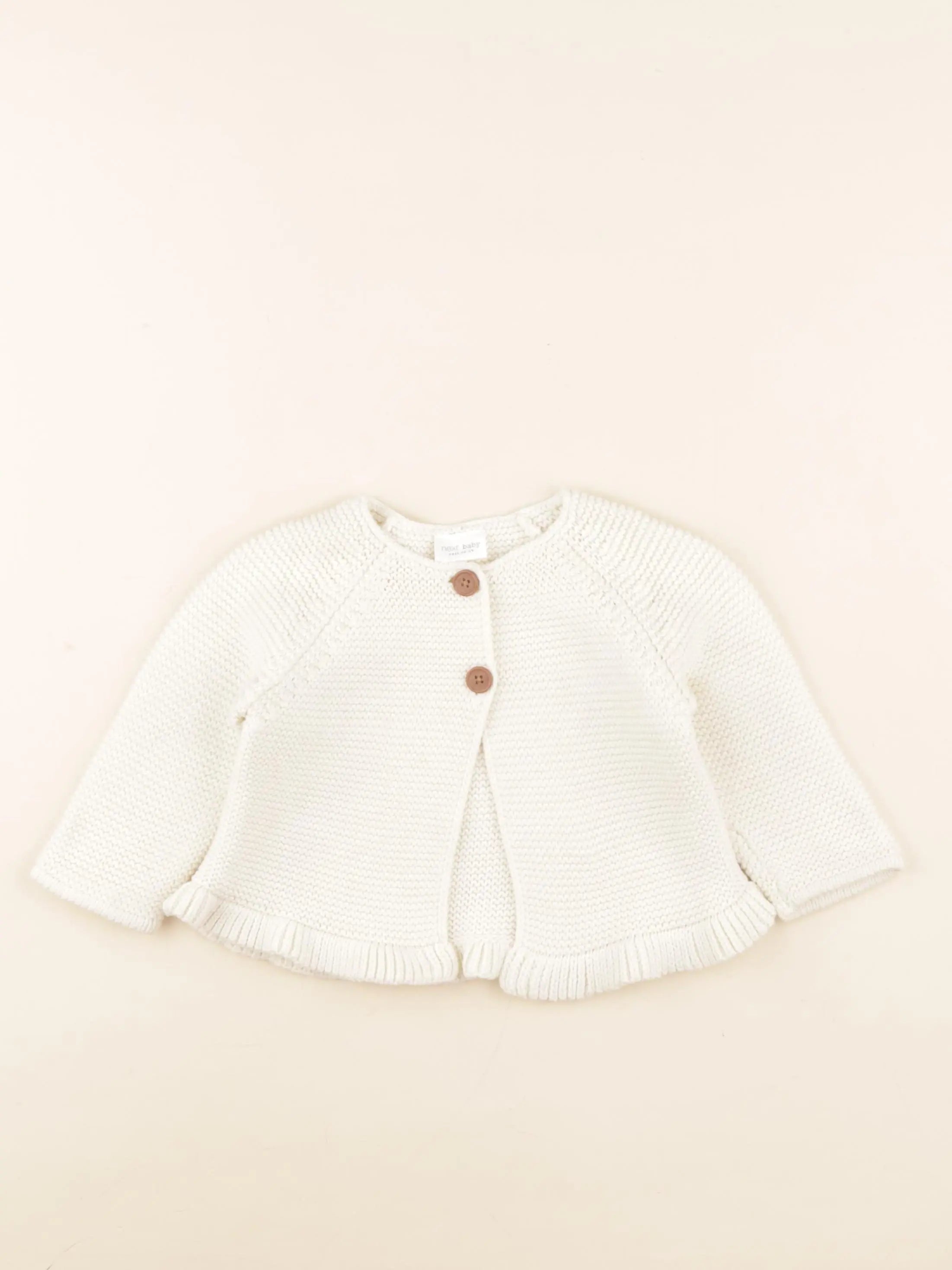Next - gilet beige - 6/9 mois
