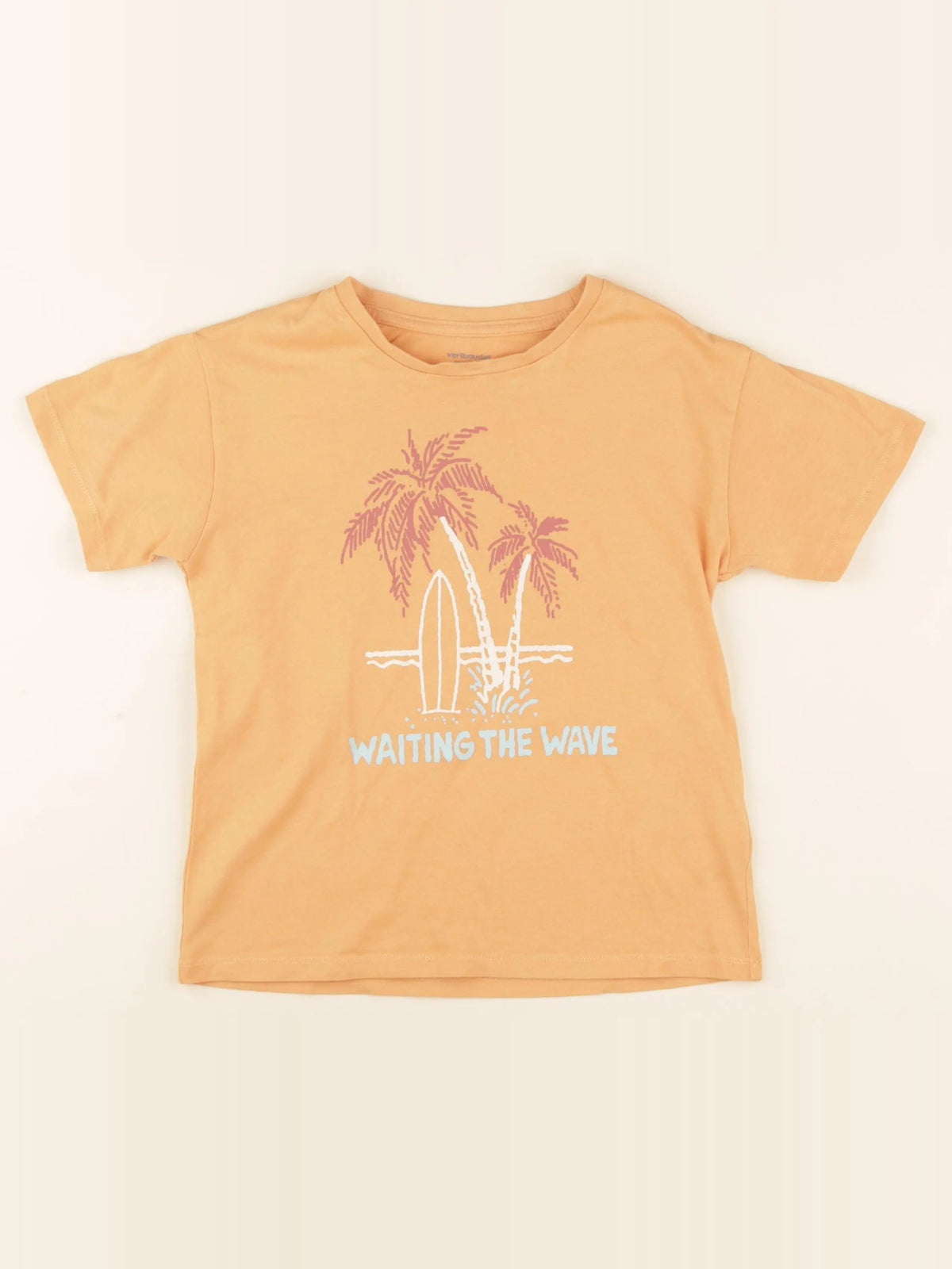 Vertbaudet - tee-shirt orange - 8 ans