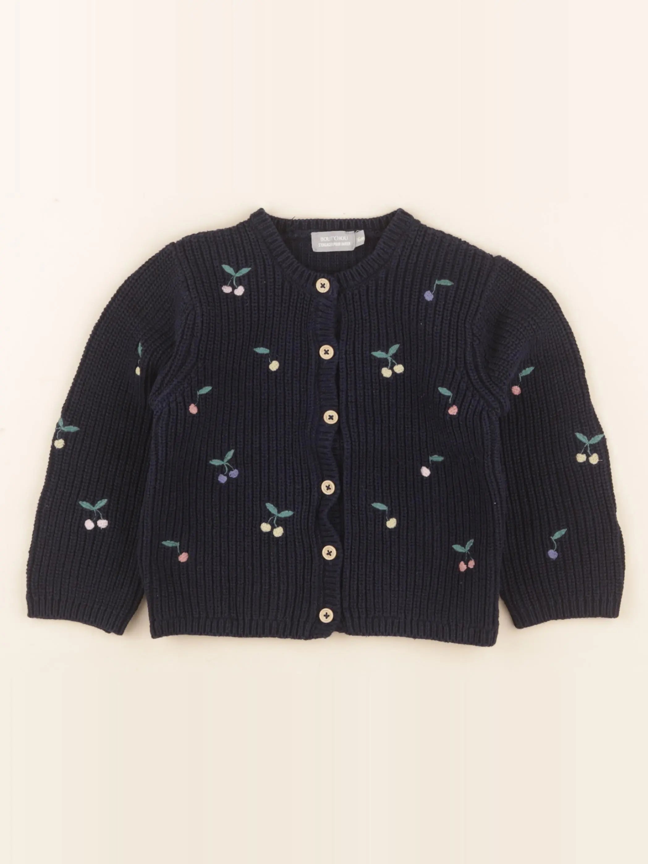 Boutchou - gilet bleu - 36 mois