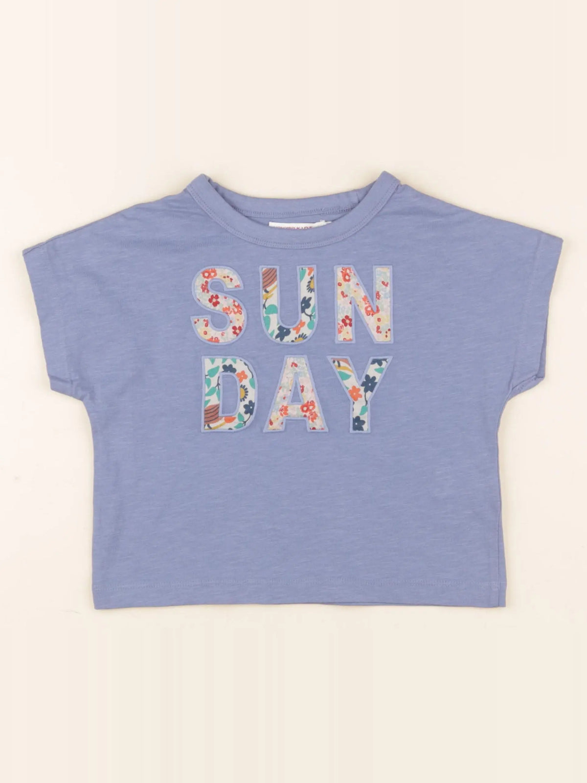 Monoprix - tee-shirt bleu - 3 ans