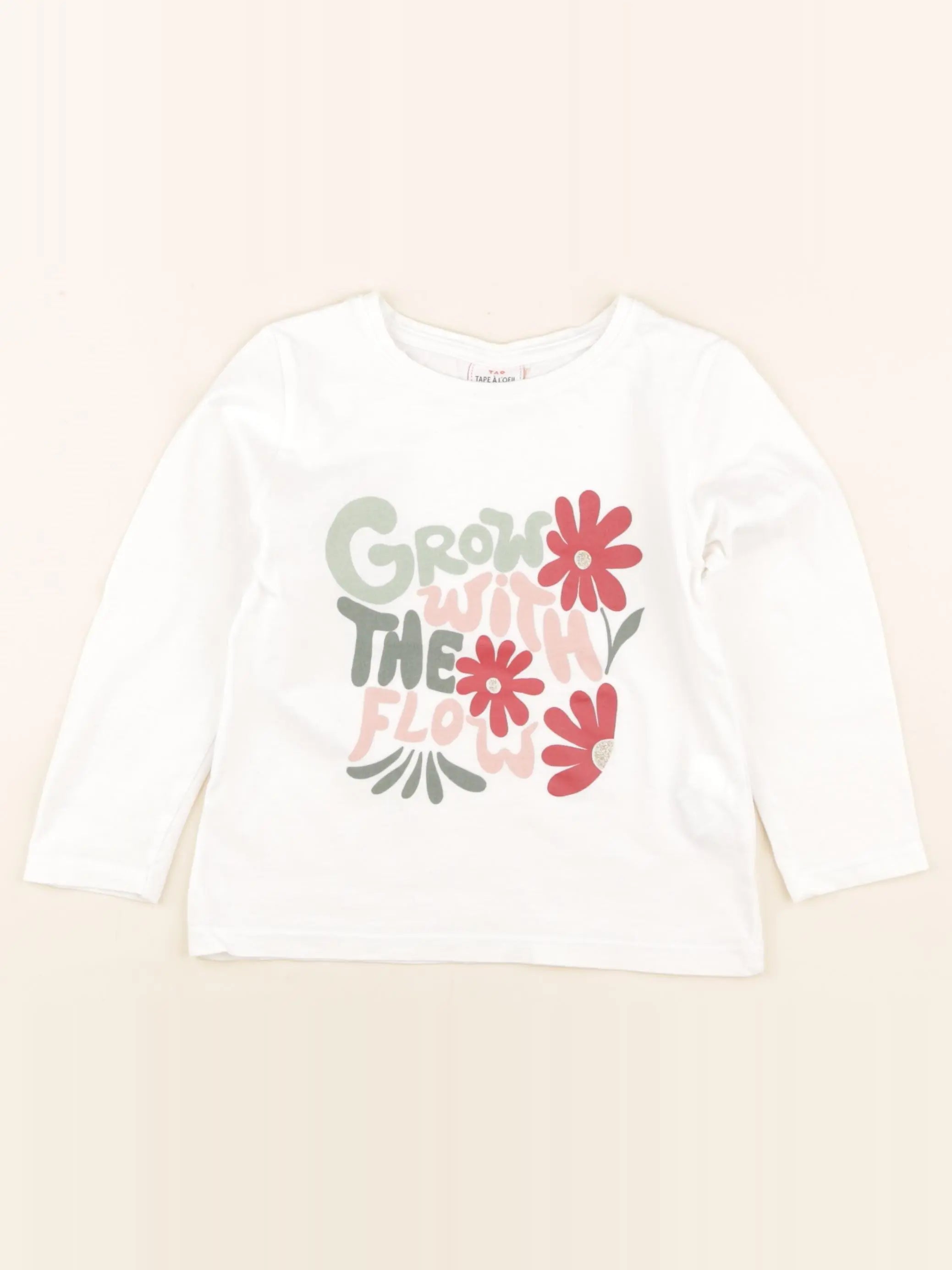 Tape à l'oeil - tee-shirt blanc - 2/3 ans