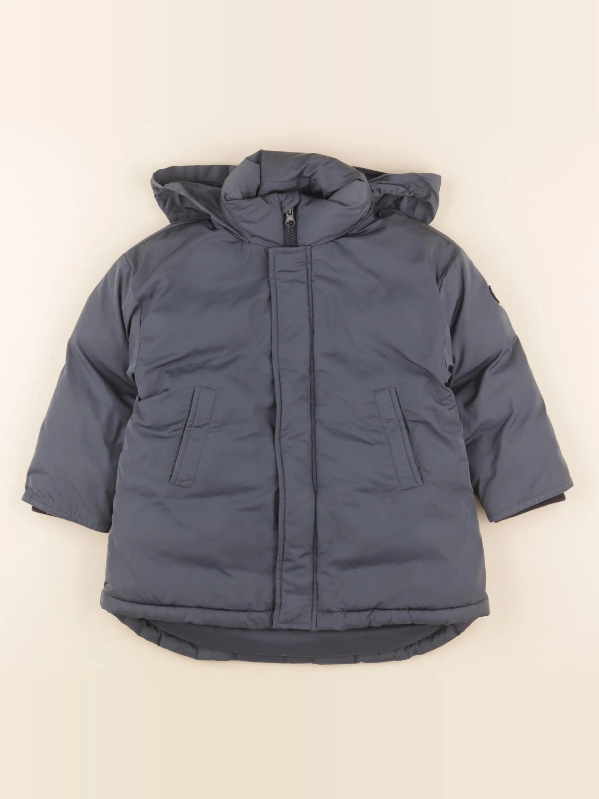 Petit Bateau - manteau bleu - 5 ans