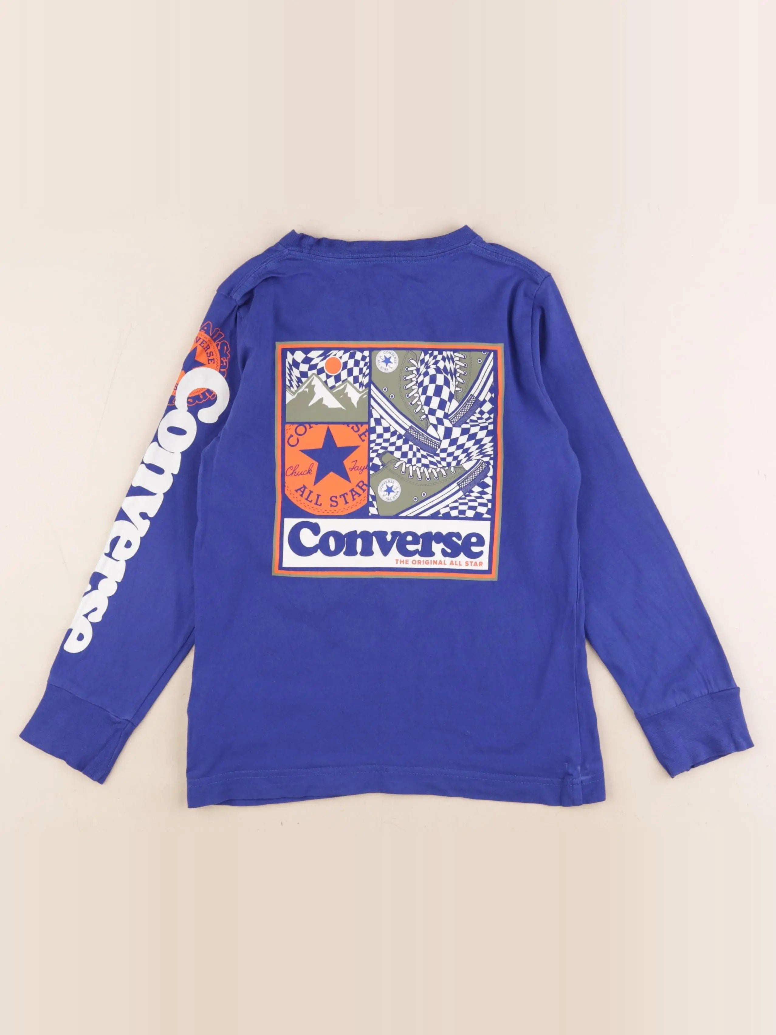 Converse - tee-shirt imprimé au dos bleu - 6 ans