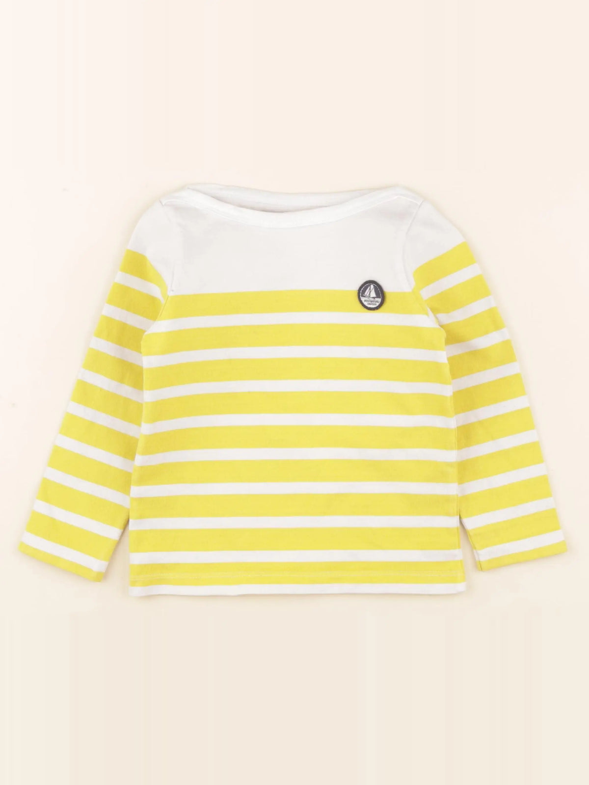 Petit Bateau - tee-shirt jaune - 3 ans
