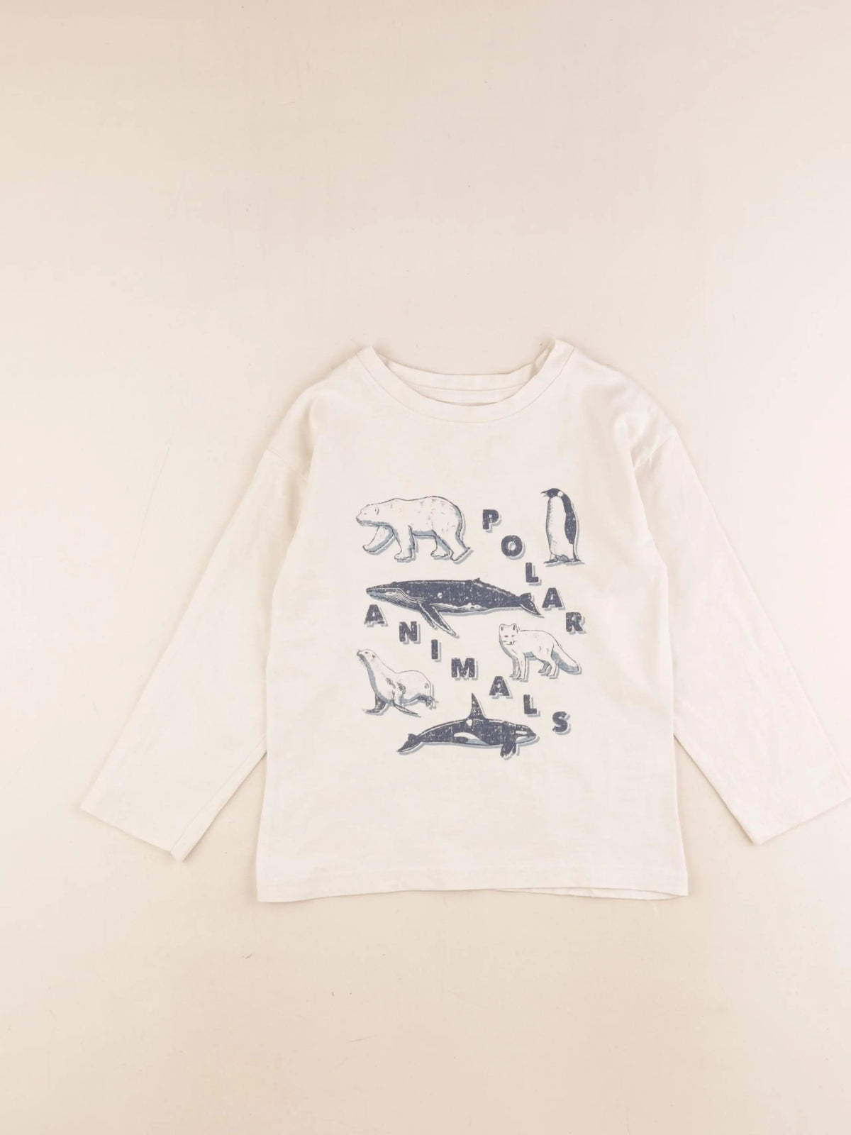 Vertbaudet - tee-shirt beige - 5 ans