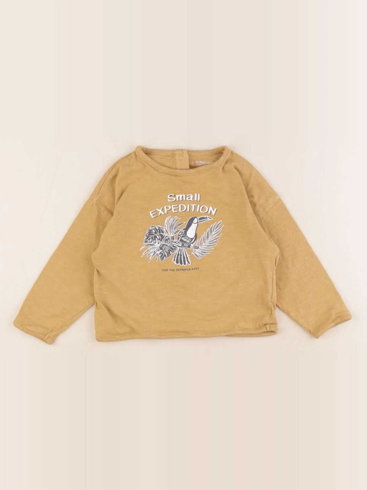 Vertbaudet - tee-shirt marron - 2 ans